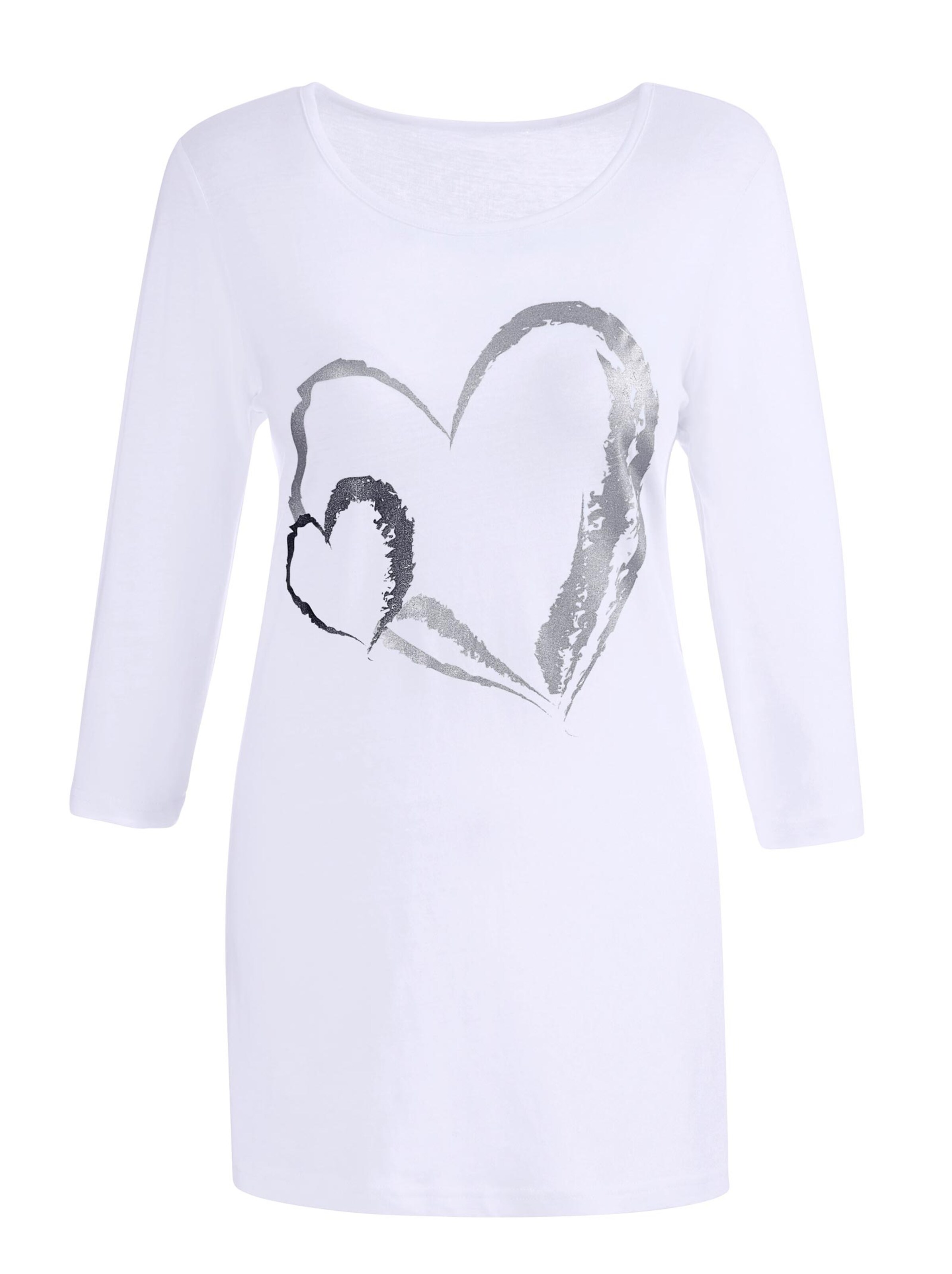 Longshirt - weiß-bedruckt