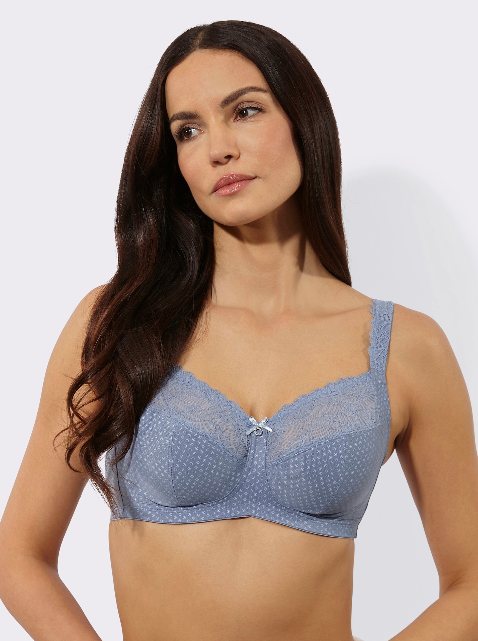 Anita BH ohne Bügel mit anatomisch geformtem Unterbrustband - taubenblau