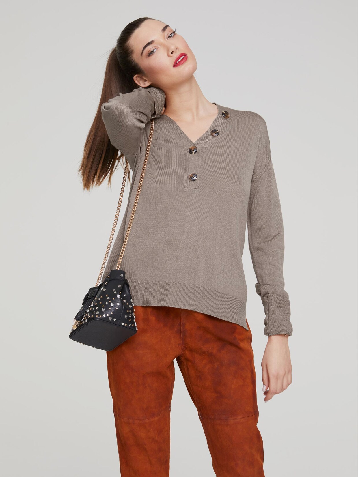 Best Connections Pullover - helltaupe
