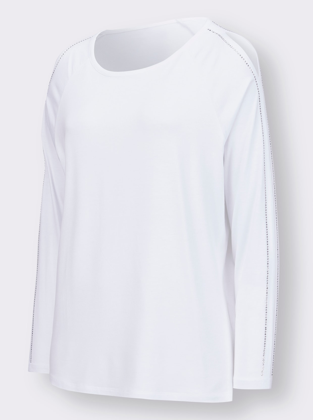 Langarmshirt - weiss