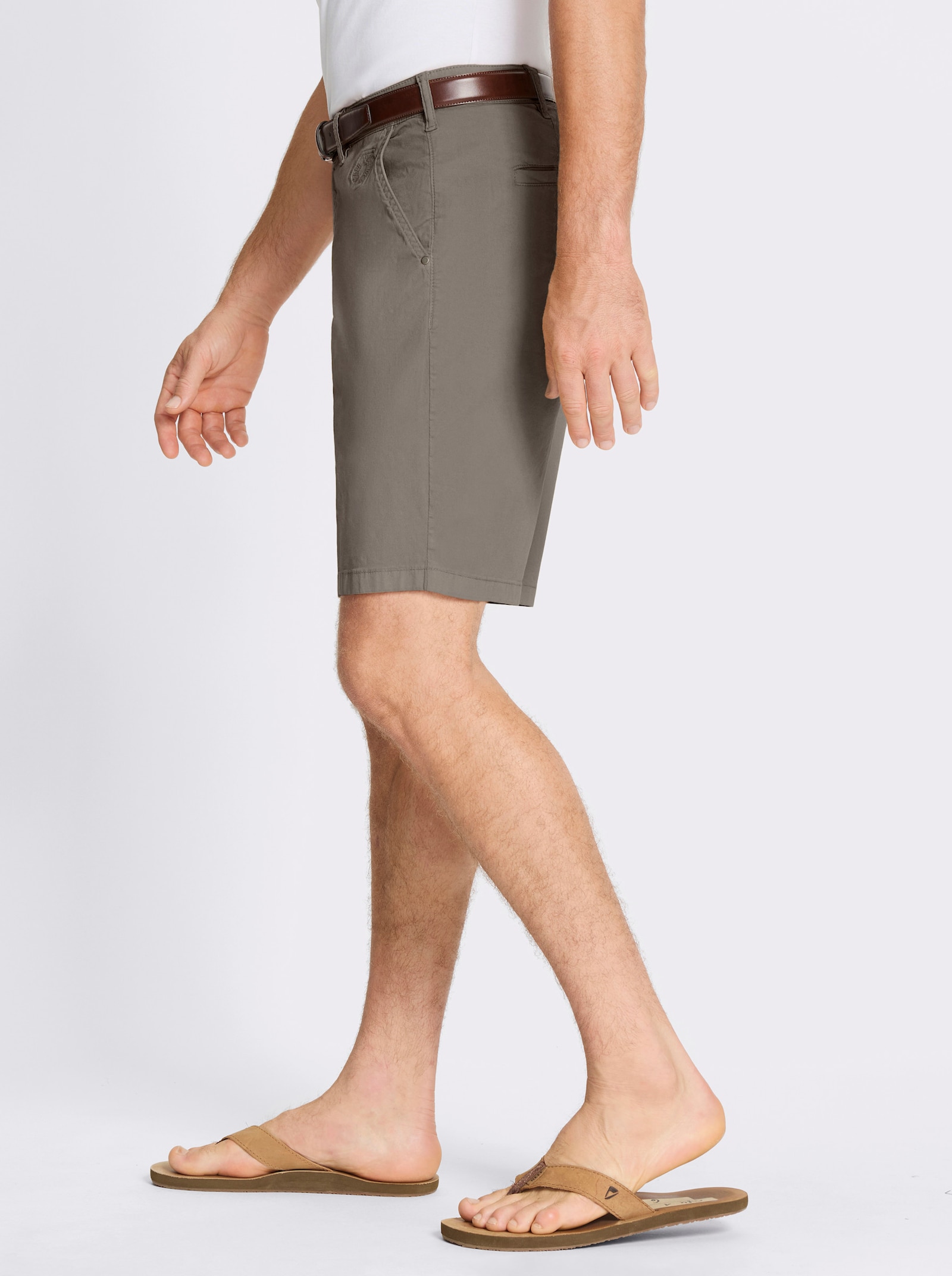 Marco Donati Bermudas aus Twill-Qualität - taupe