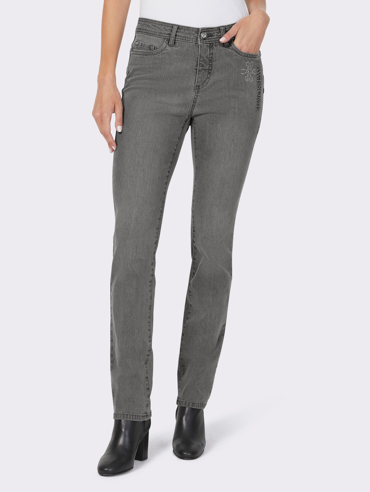 heine Push-up-Jeans - light grey-denim
