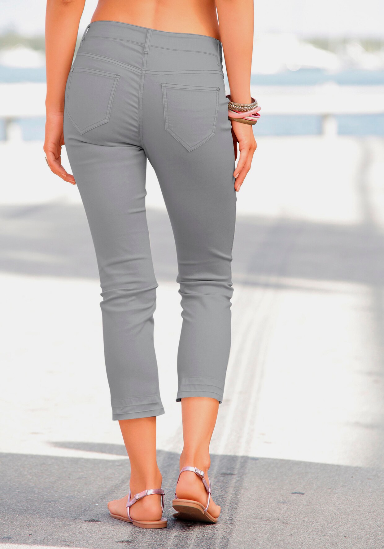 LASCANA 7/8-Jeggings - grau