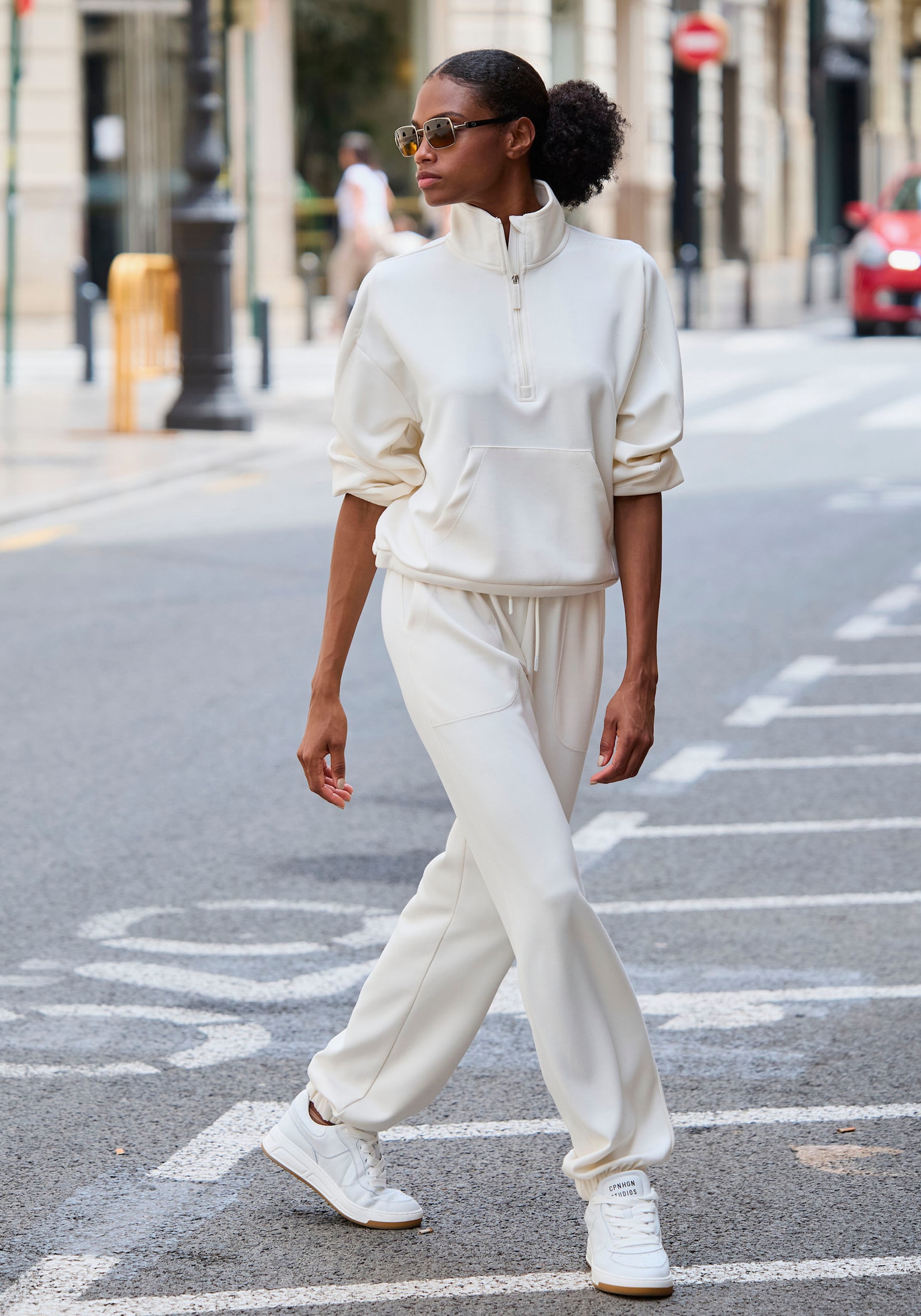 Copenhagen Studios Pantalon lounge - blanc cassé