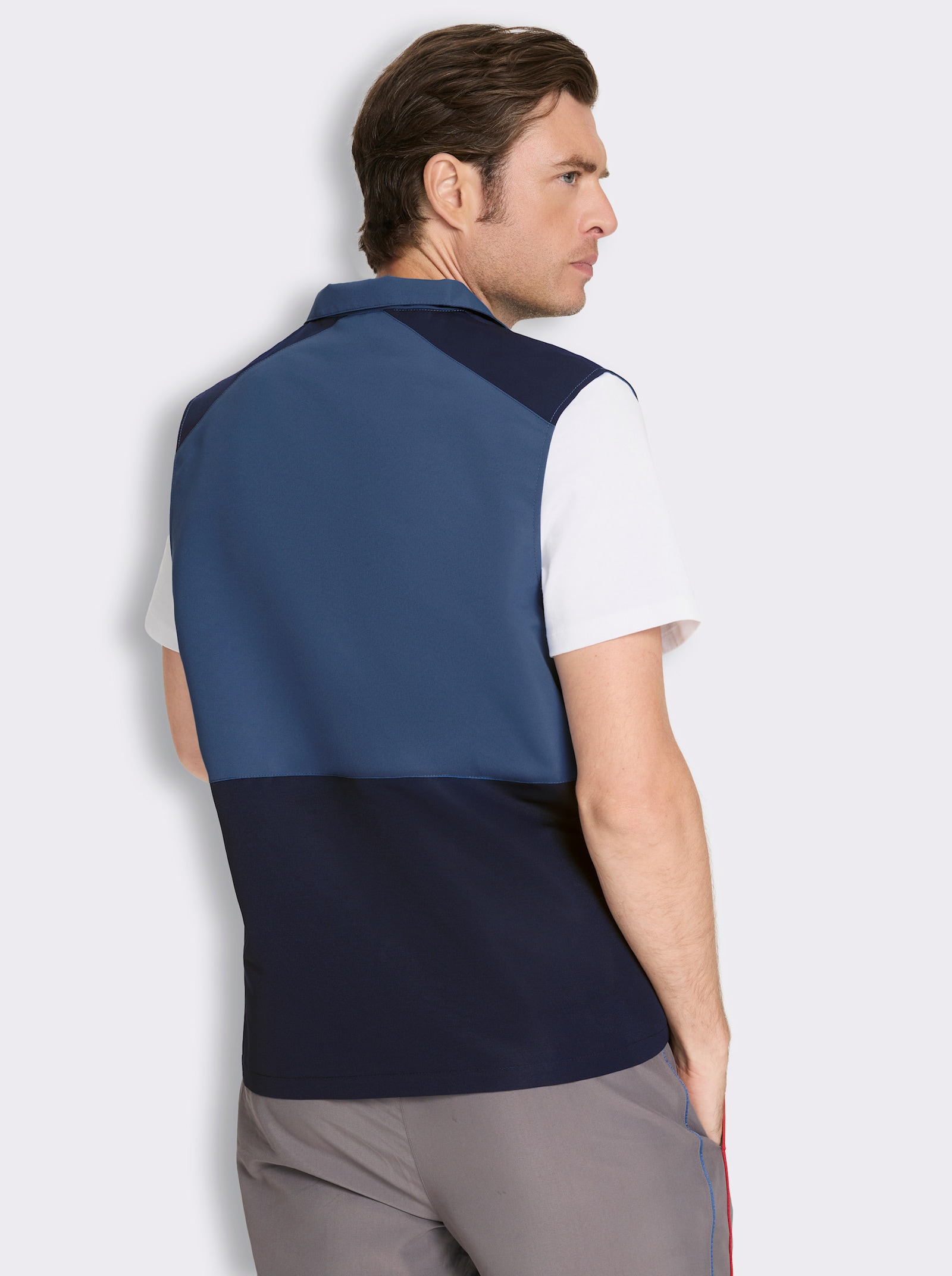 Catamaran Sports Funktionsweste mit Kontrast-Reißverschluss - jeansblau-marine