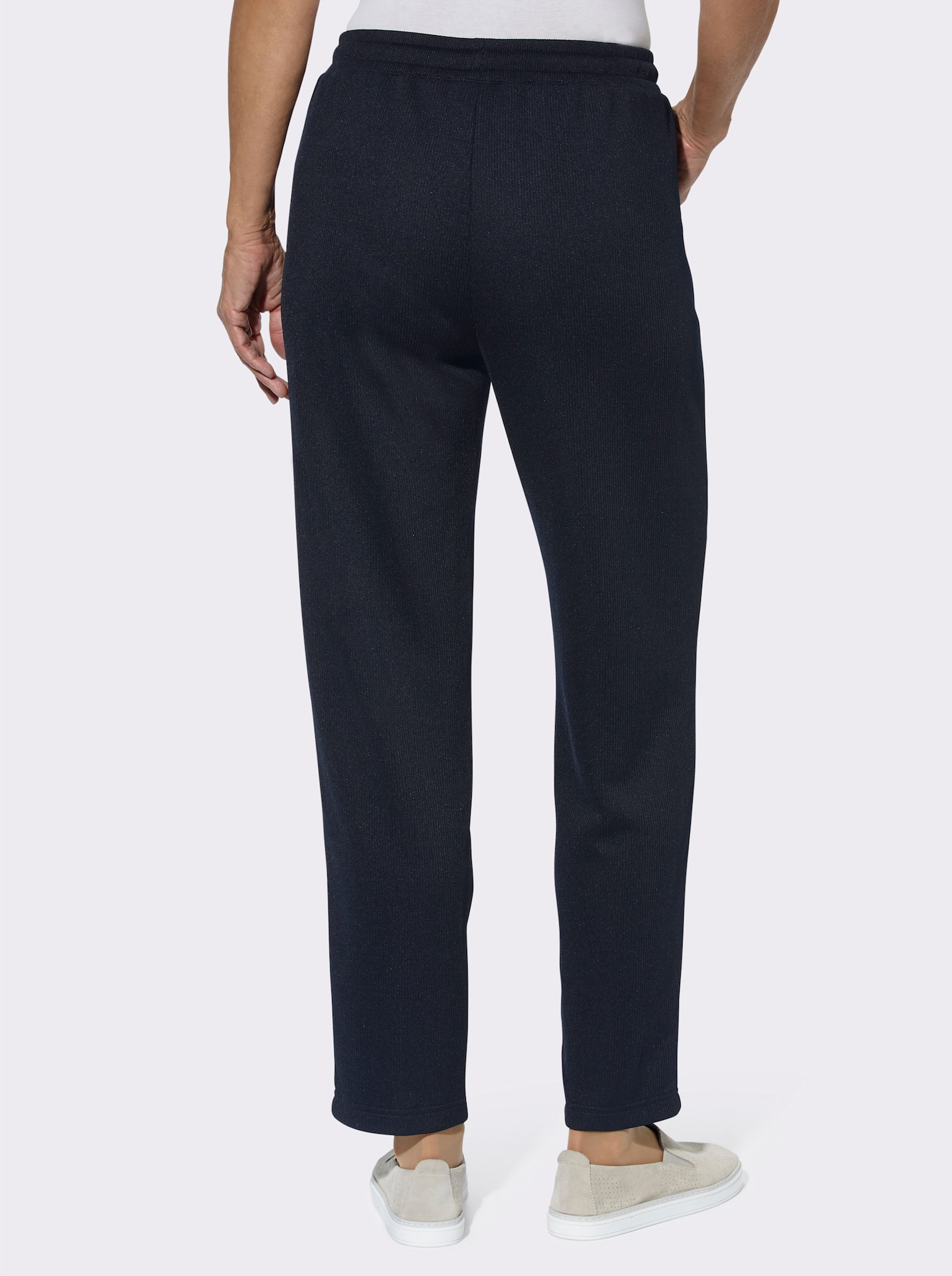 Schlupfhose in Ripp-Qualität - marine