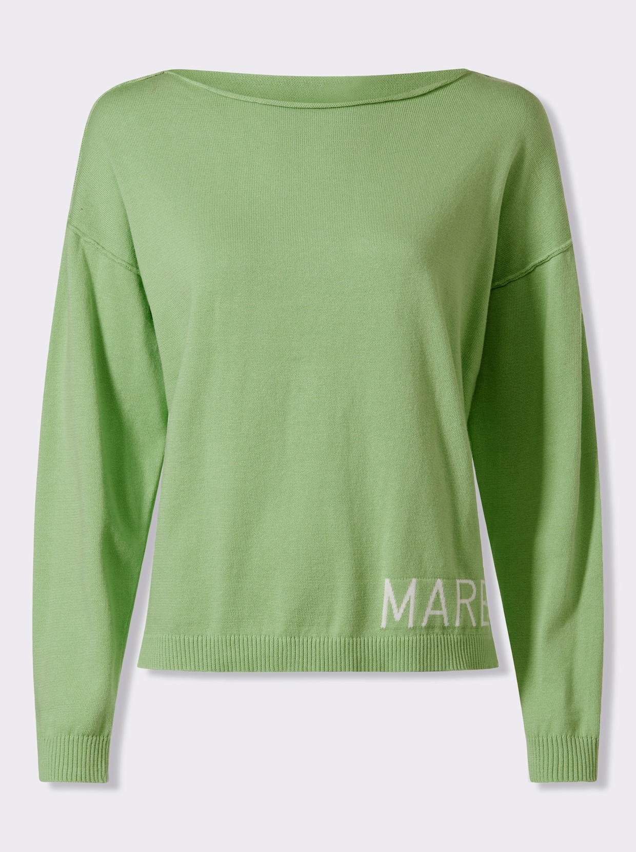 heine Baumwollpullover mit Seitenschlitzen - reseda