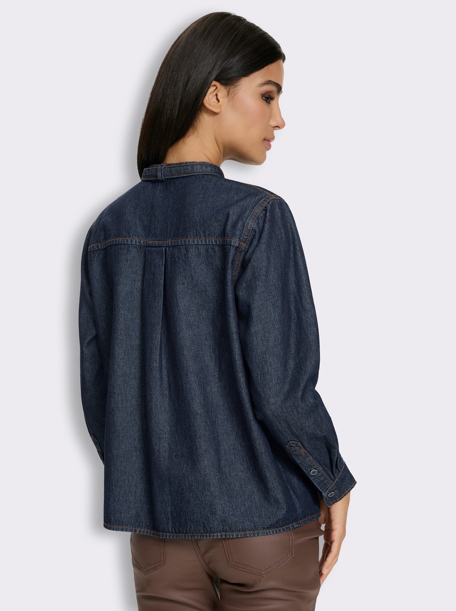 heine Schluppenbluse mit abnehmbarer Schluppe - dark blue