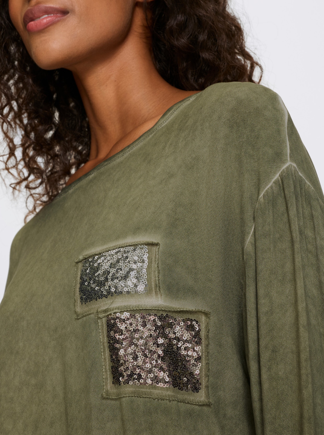 heine Langarmbluse - khaki