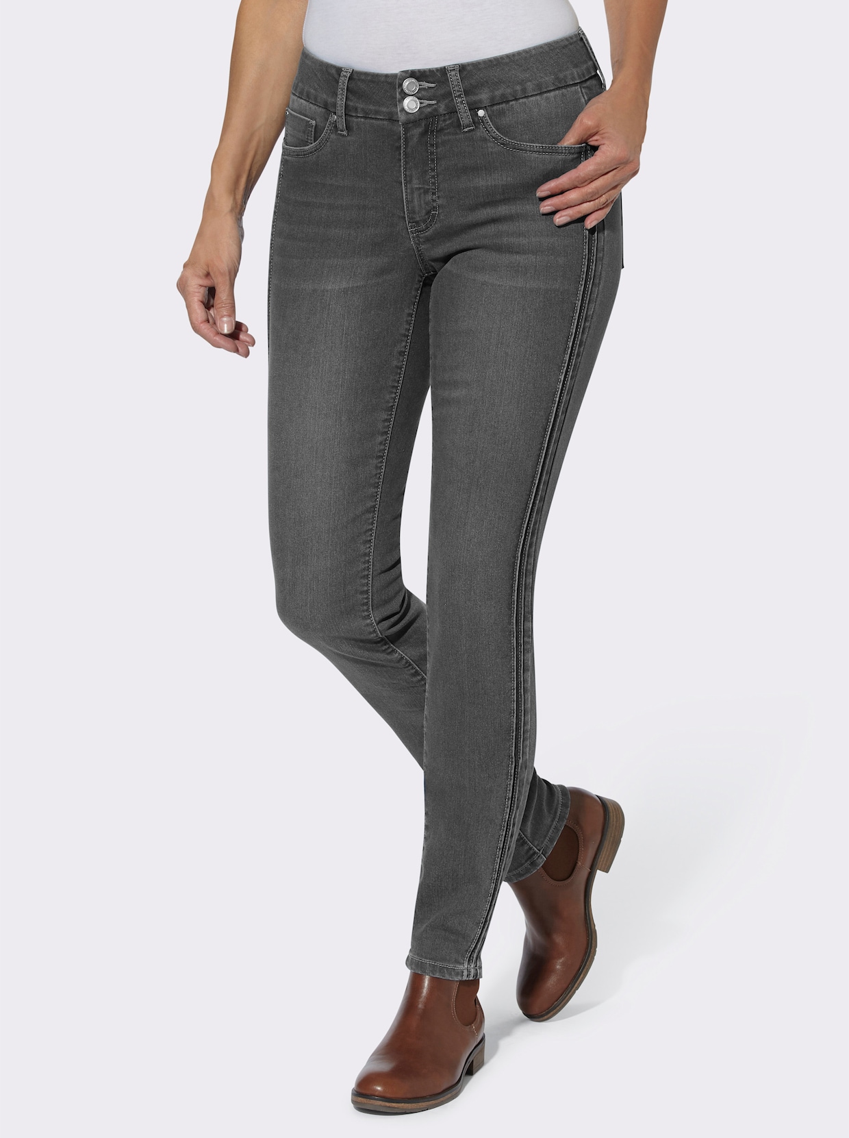 Thermojeans - grey-denim