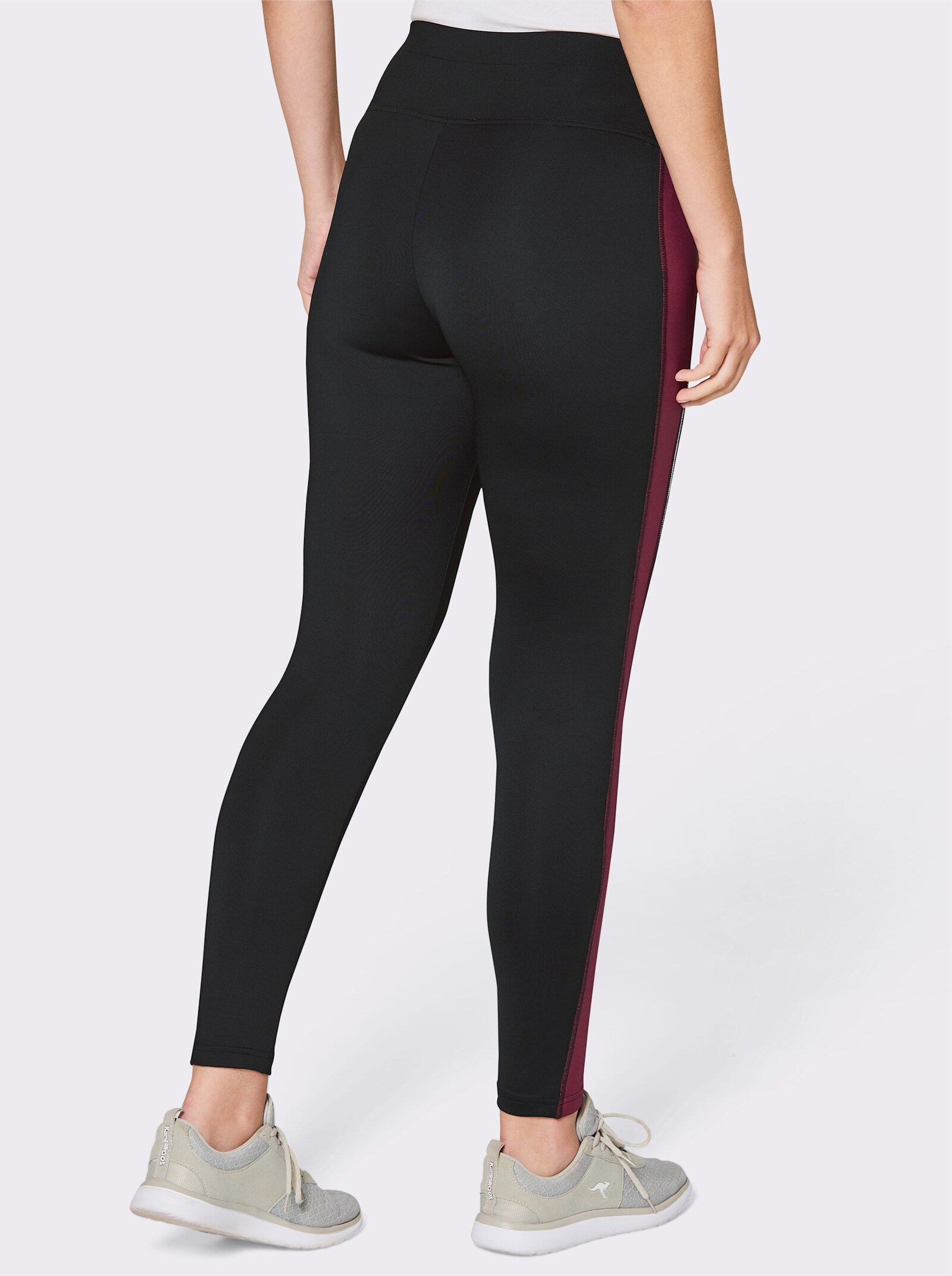 Catamaran Sports Funktionstights mit Kontrast-Einsätzen - schwarz