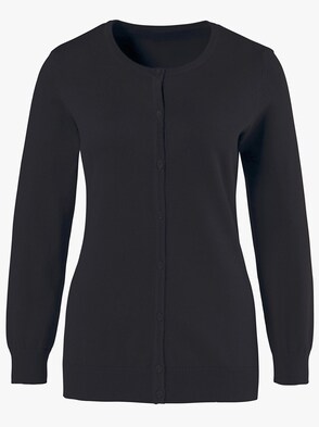 Strickjacke - schwarz