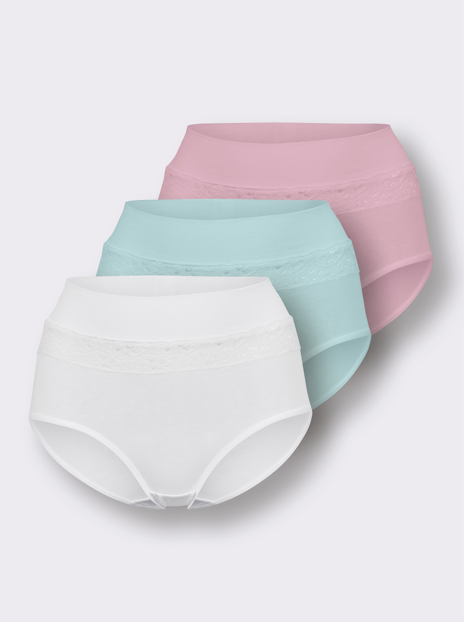 Formslip - weiß + mint + rosé