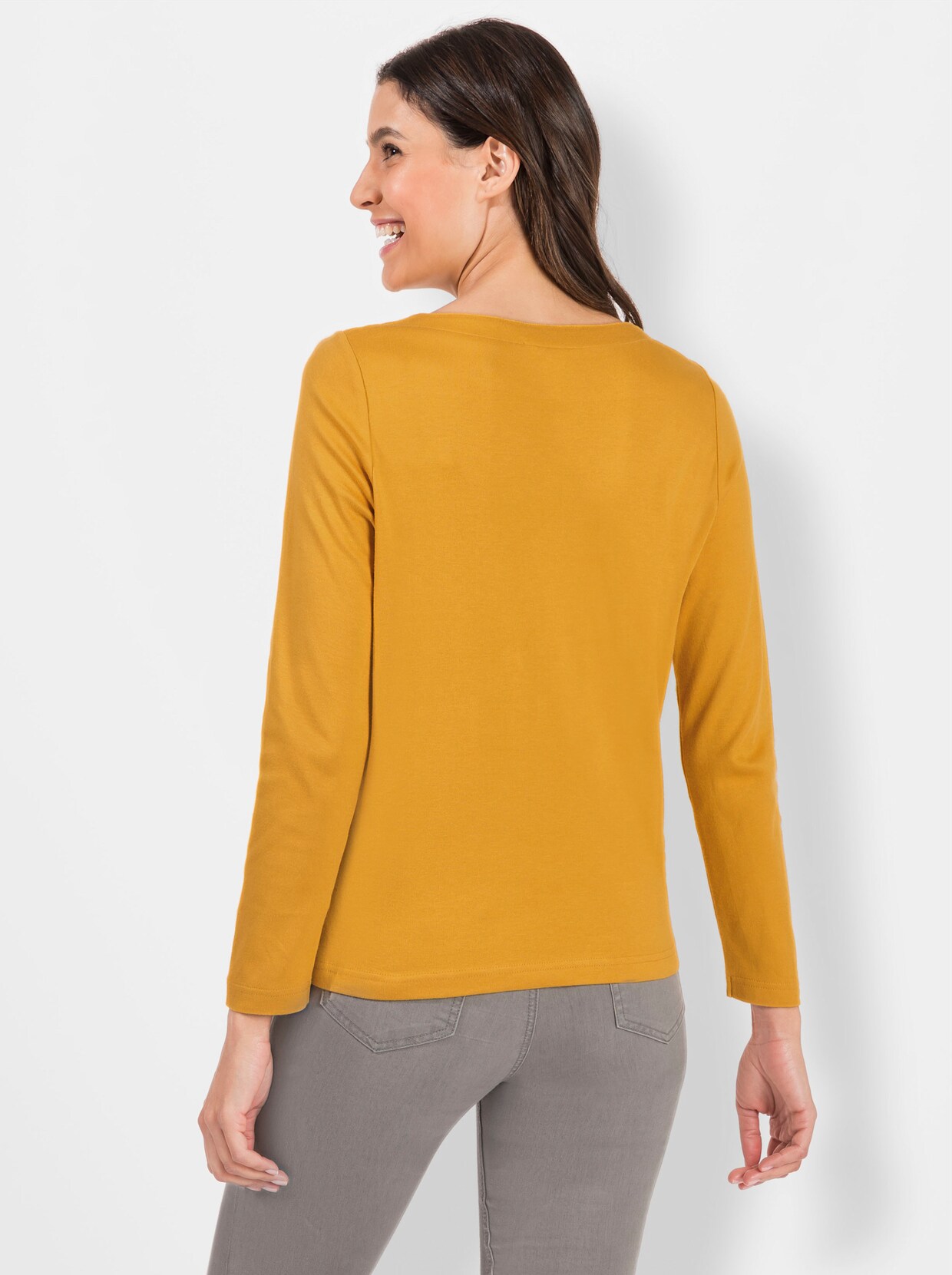Shirt met lange mouwen - oker