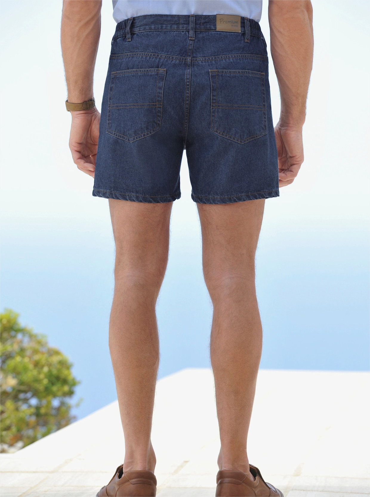 Catamaran Jeans-shorts - blue-stonewashed