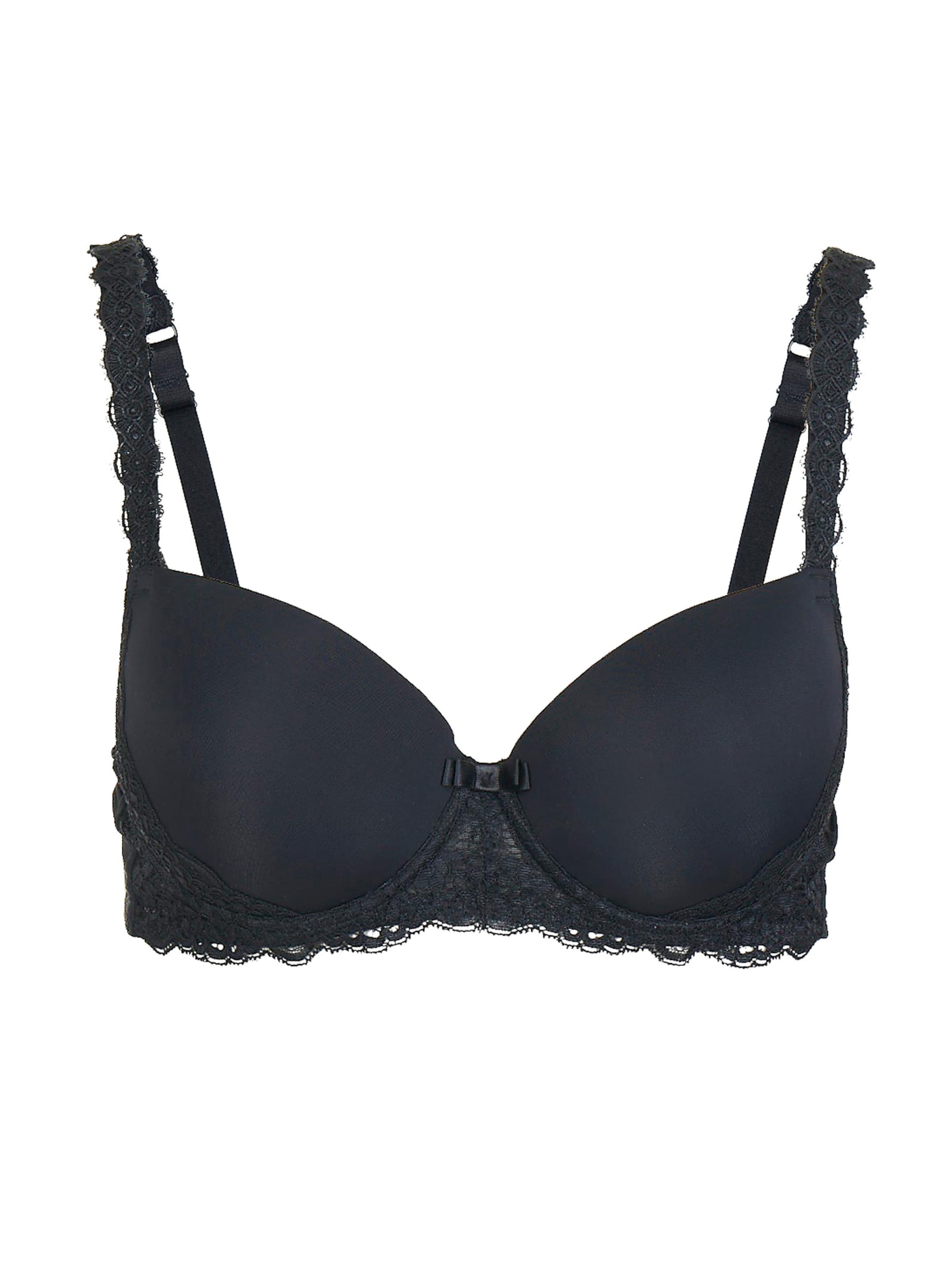 Naturana Schalen-BH mit Bügel - schwarz