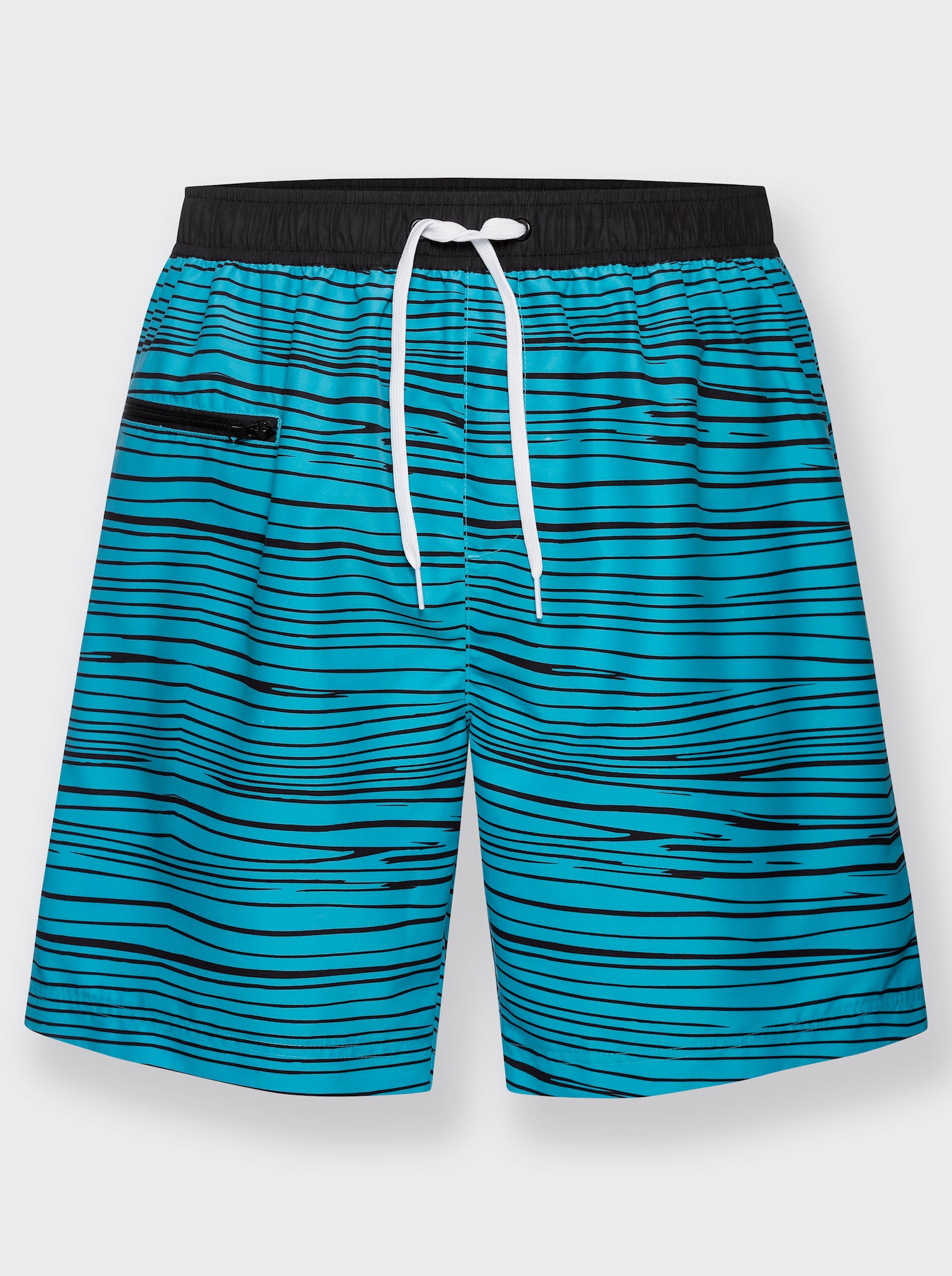 feel good Badeshorts - türkis-gestreift