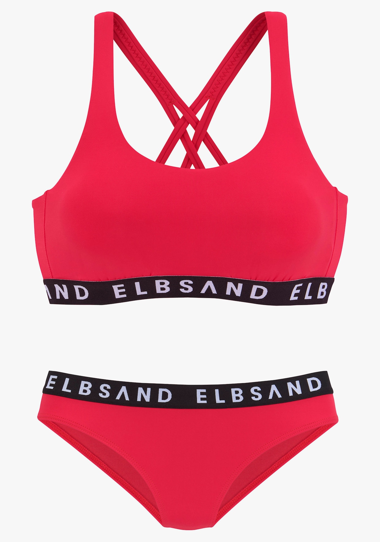 Elbsand Bustier-Bikini - rot