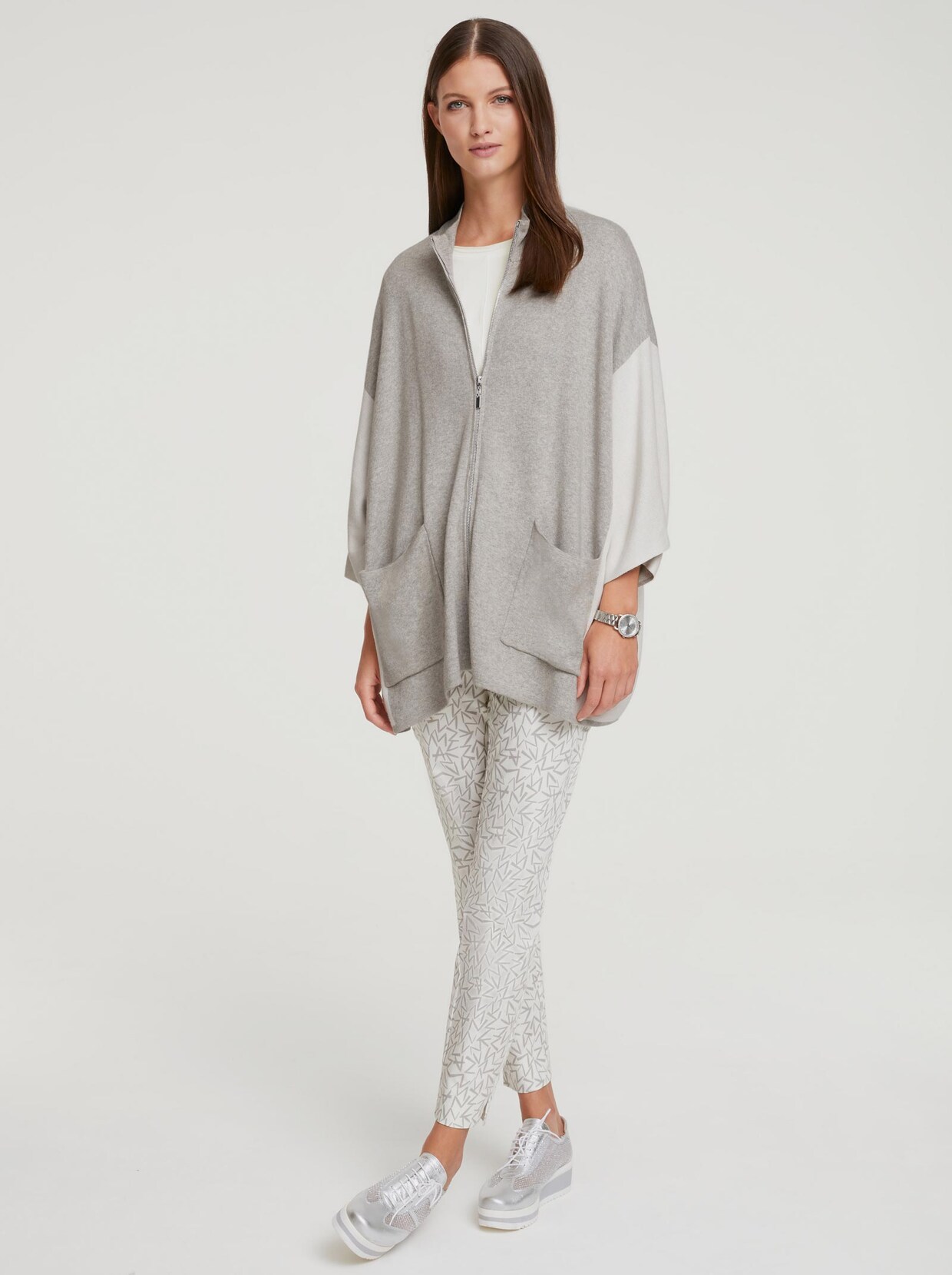Rick Cardona Strickjacke - grau-melange