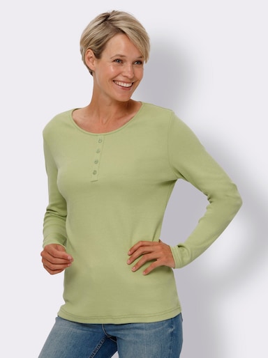 Langarmshirt - lindgrün