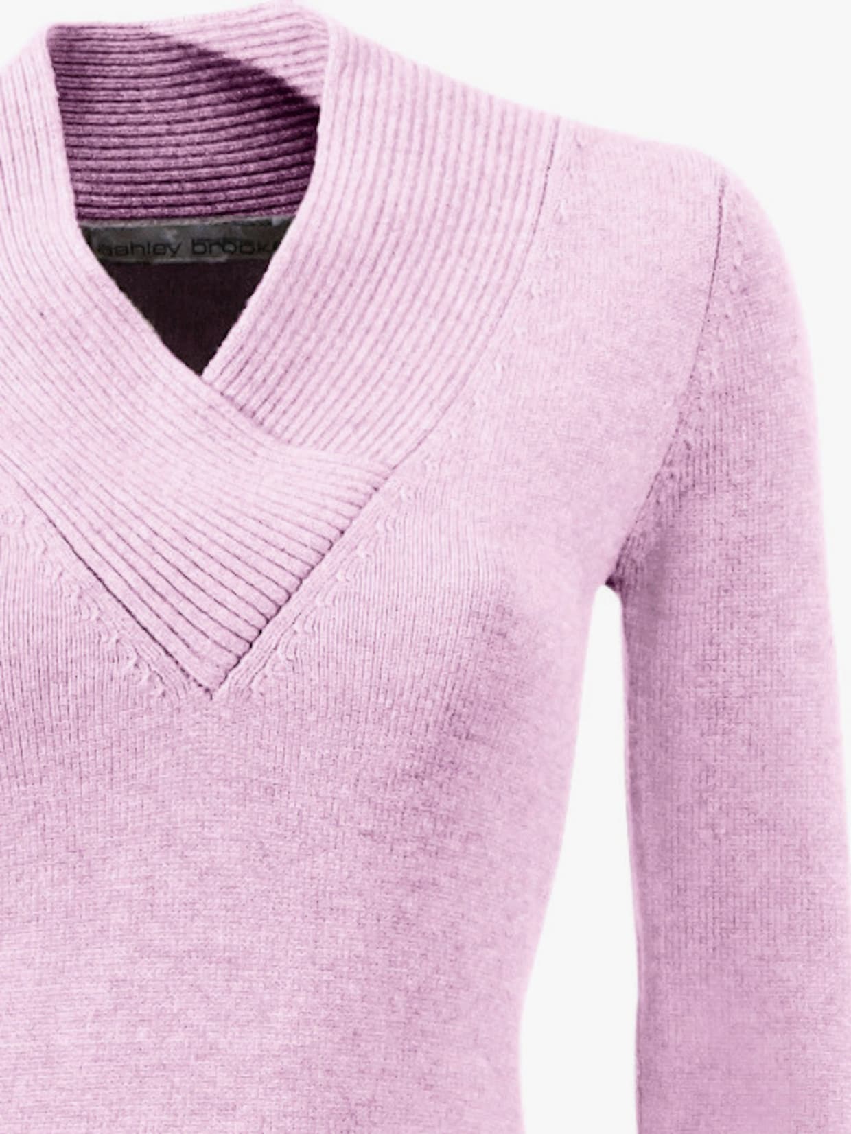 heine Pullover met V-hals - roze