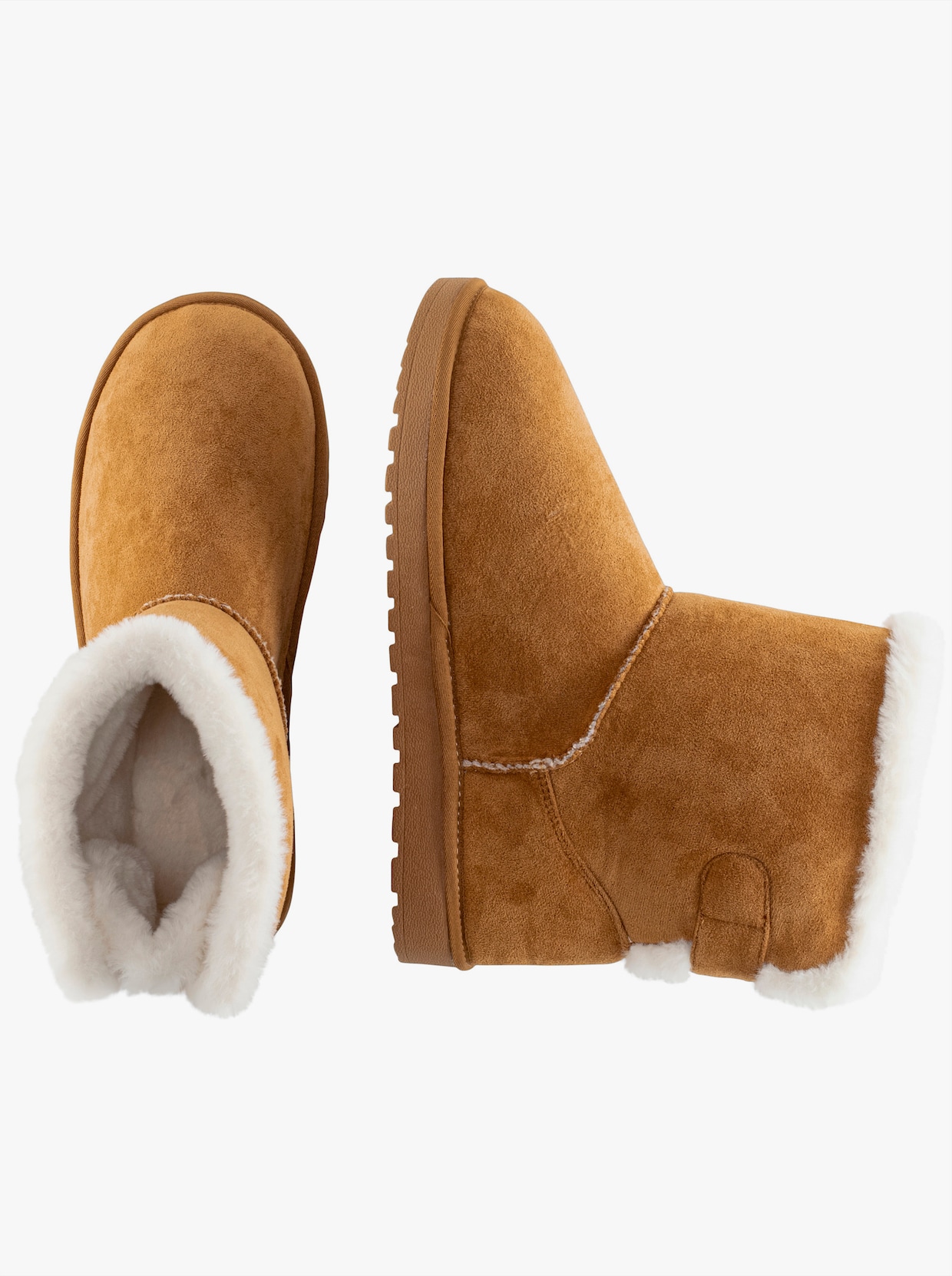 sheego Stiefelette - camelfarben