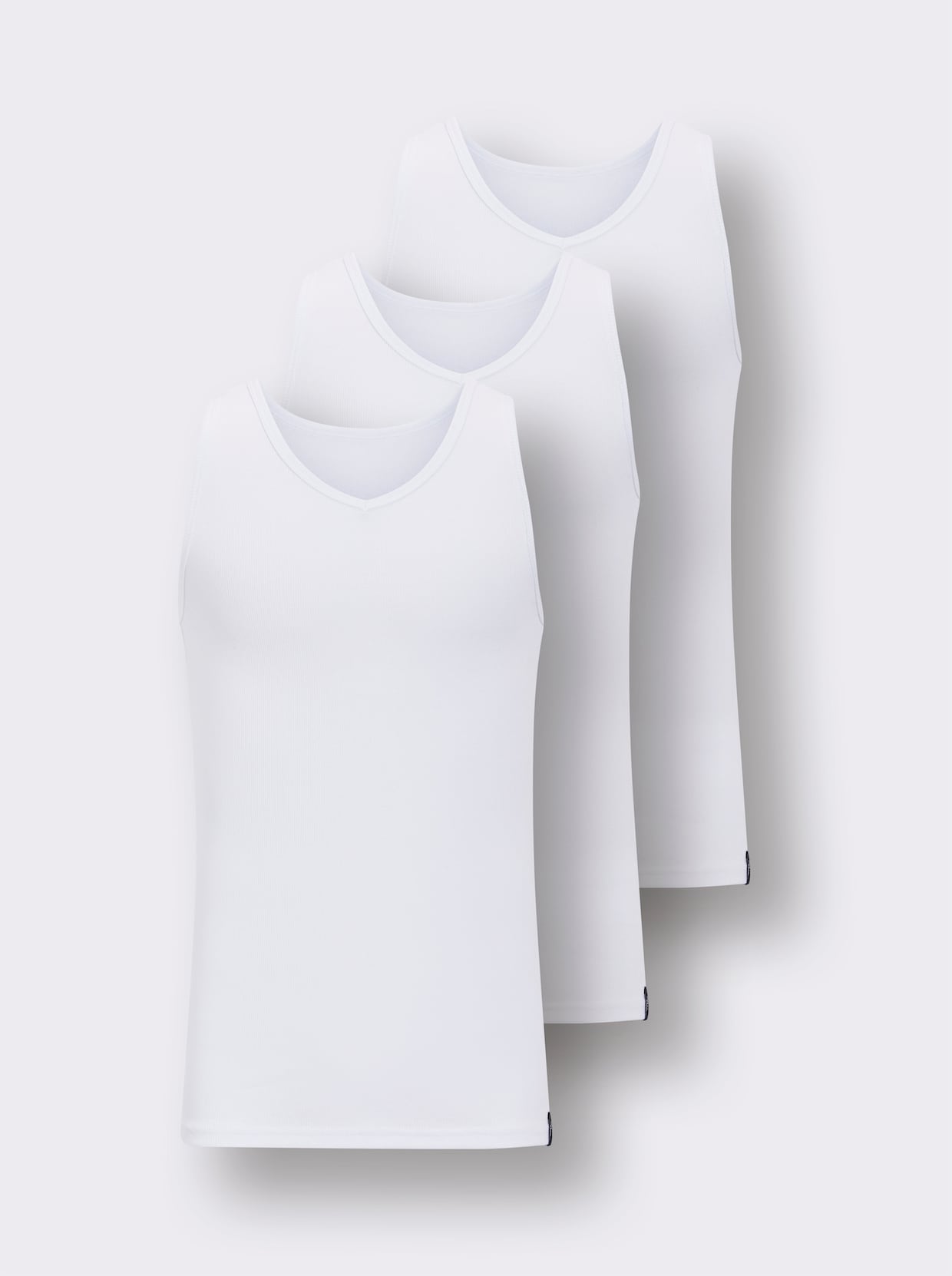 wäschepur men Onderhemd - wit