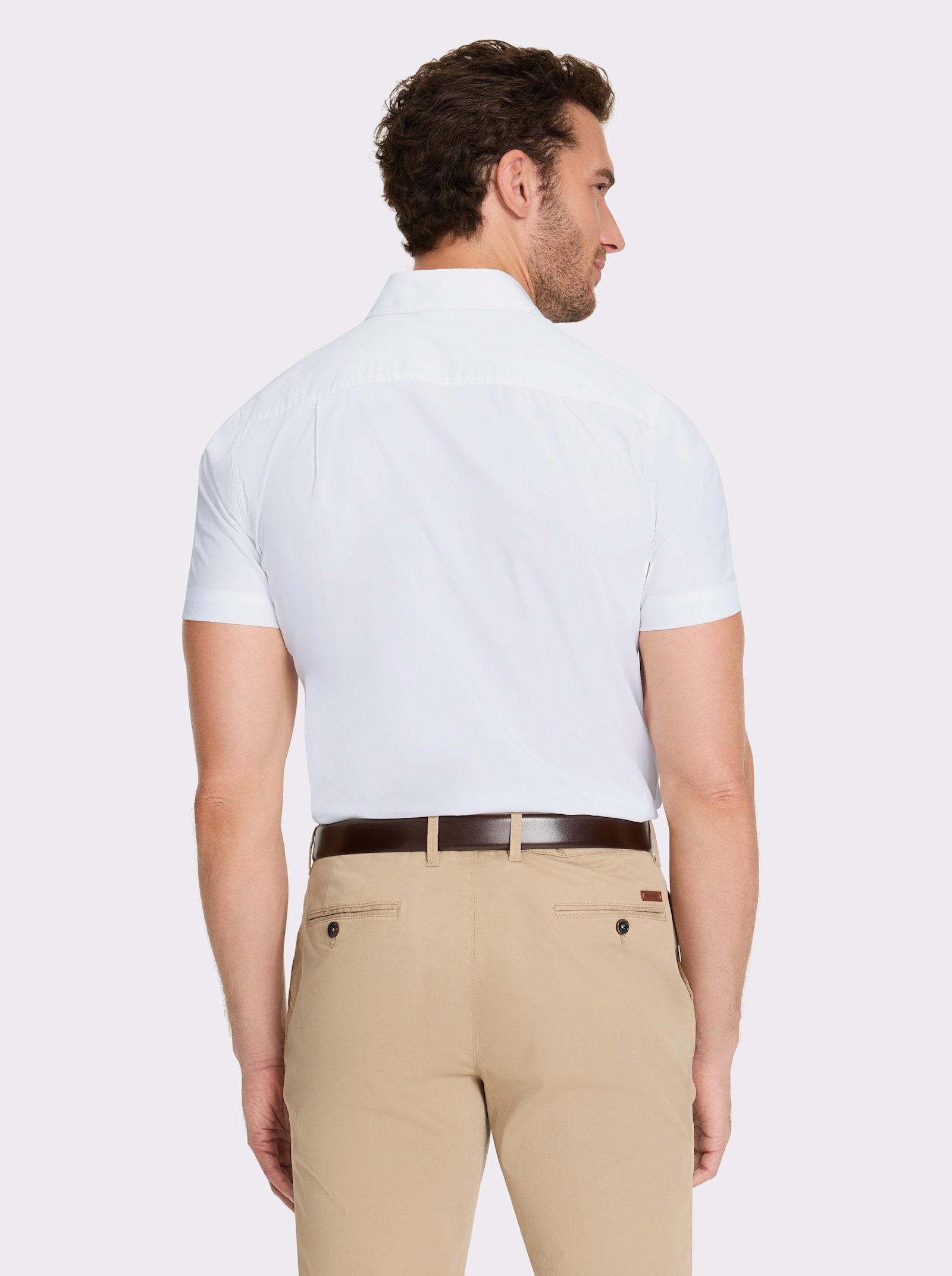 Marco Donati Kurzarmhemd mit Reissverschluss-Brusttasche - weiss