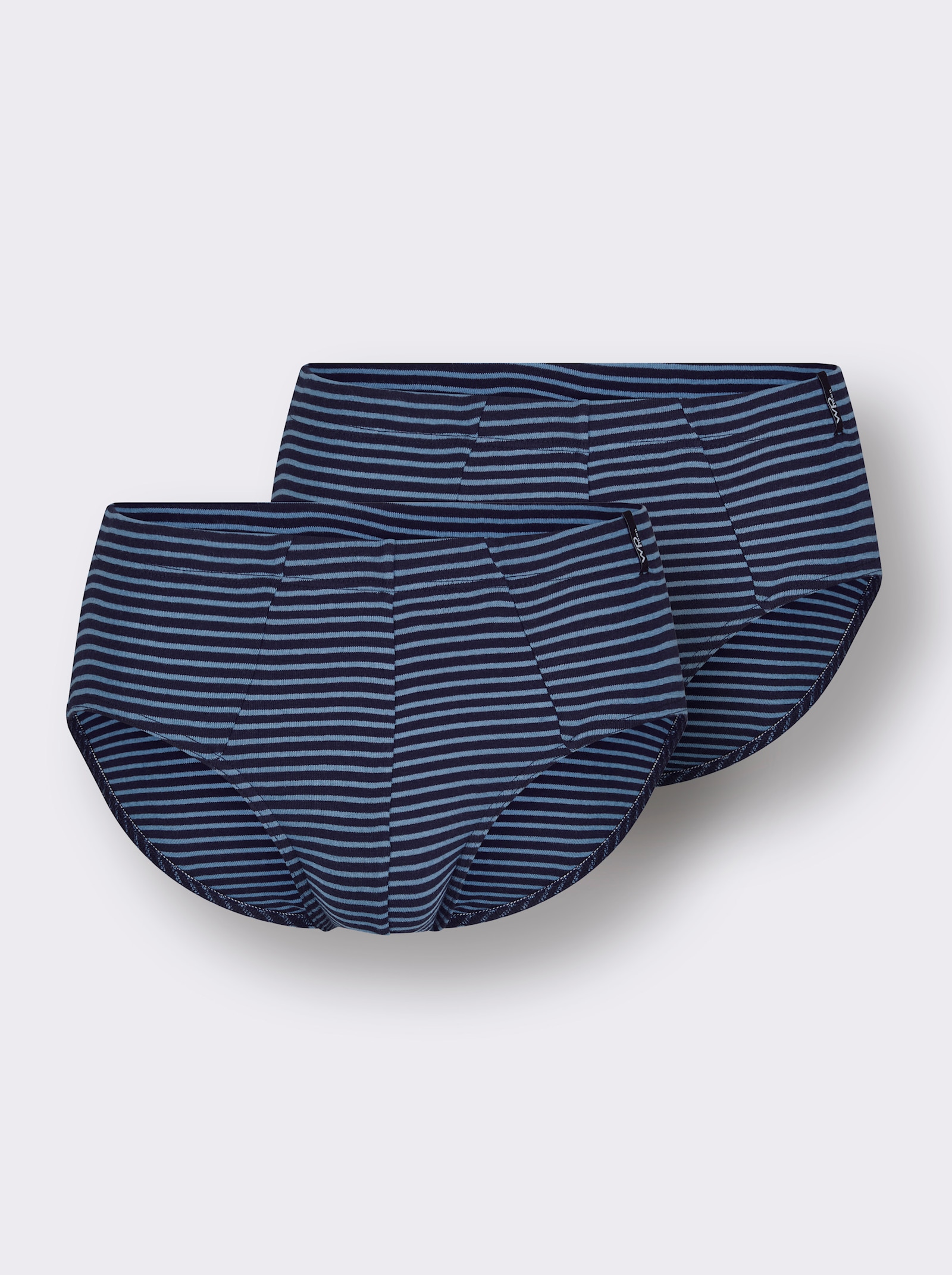 wäschepur men Slip - marine-mittelblau-gestreift