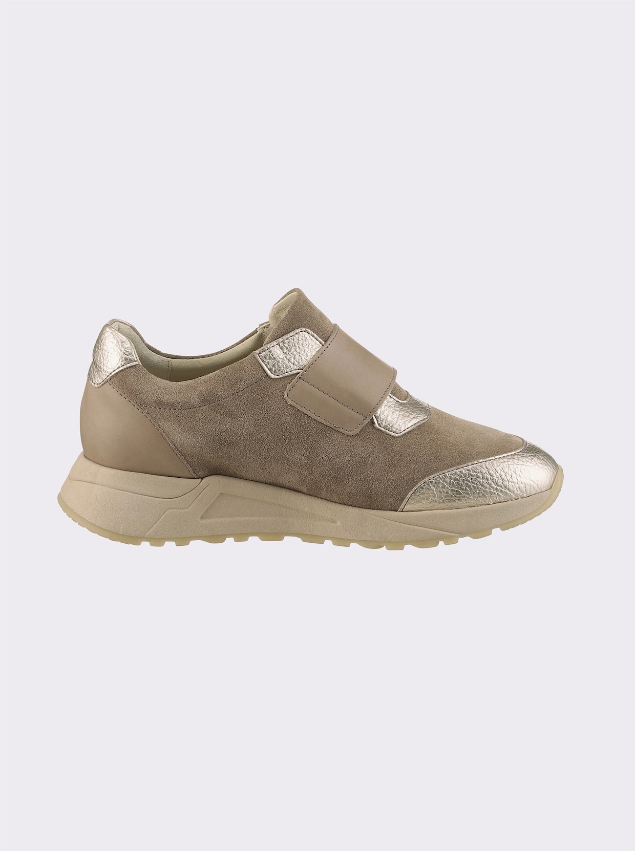 heine Sneaker - taupe/lichtgoudkleurig
