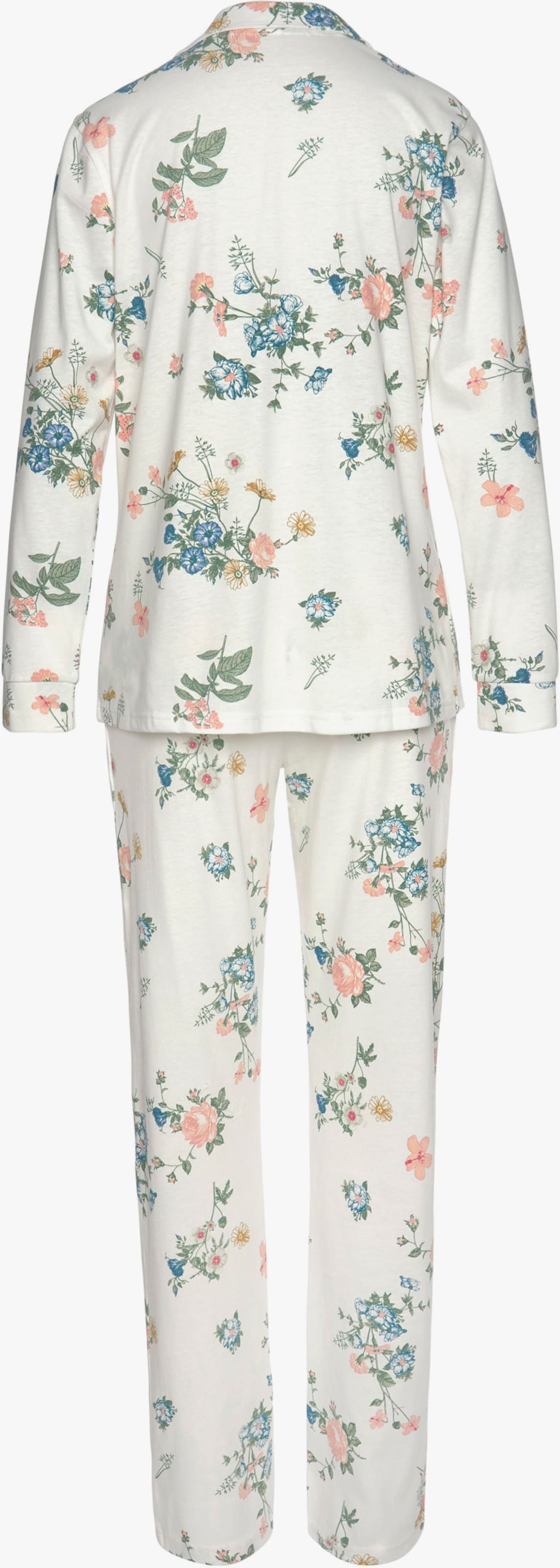 Vivance Dreams Pyjama - ecru-allover-geblümt