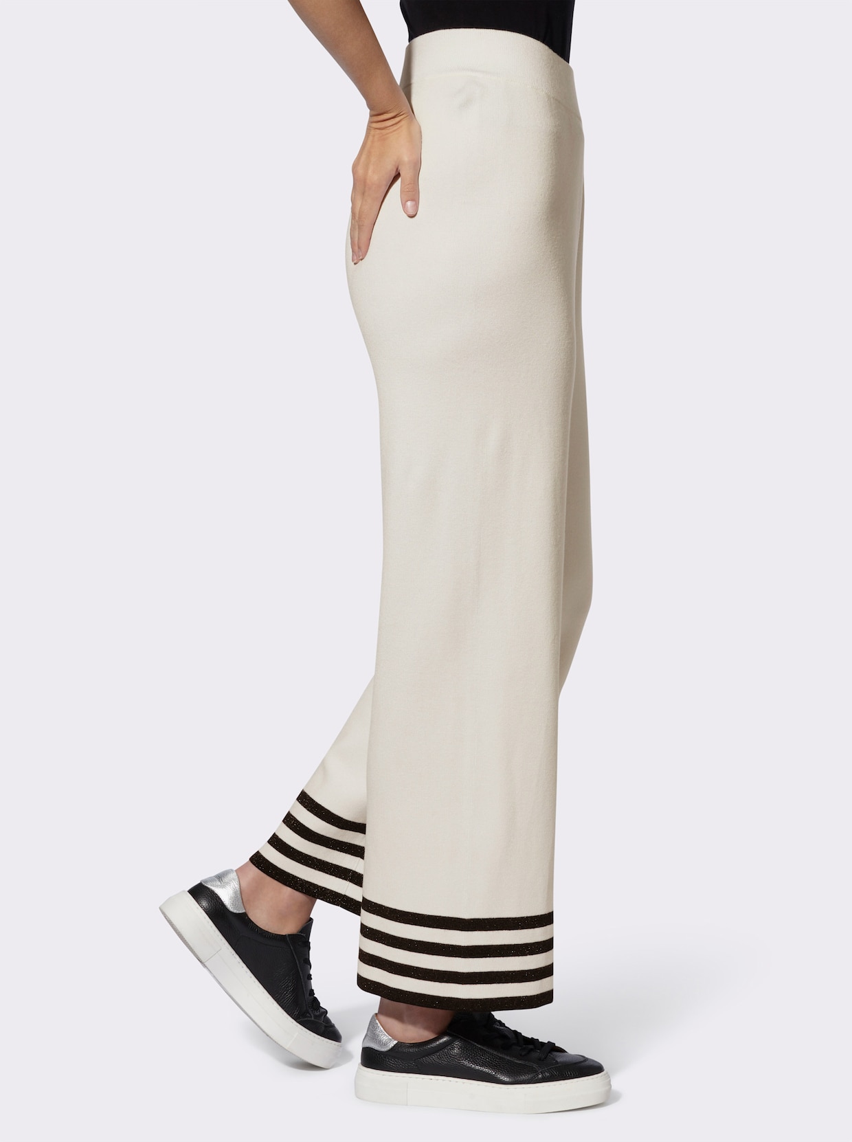 heine Broek van tricot - ecru