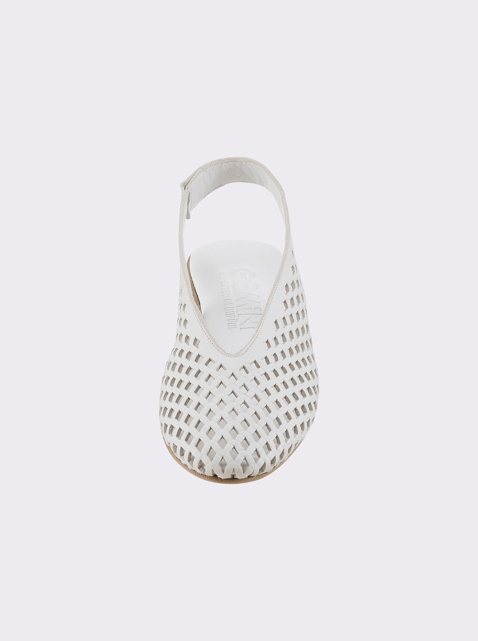 Gemini Slingsandalette mit Gummizug - weiß