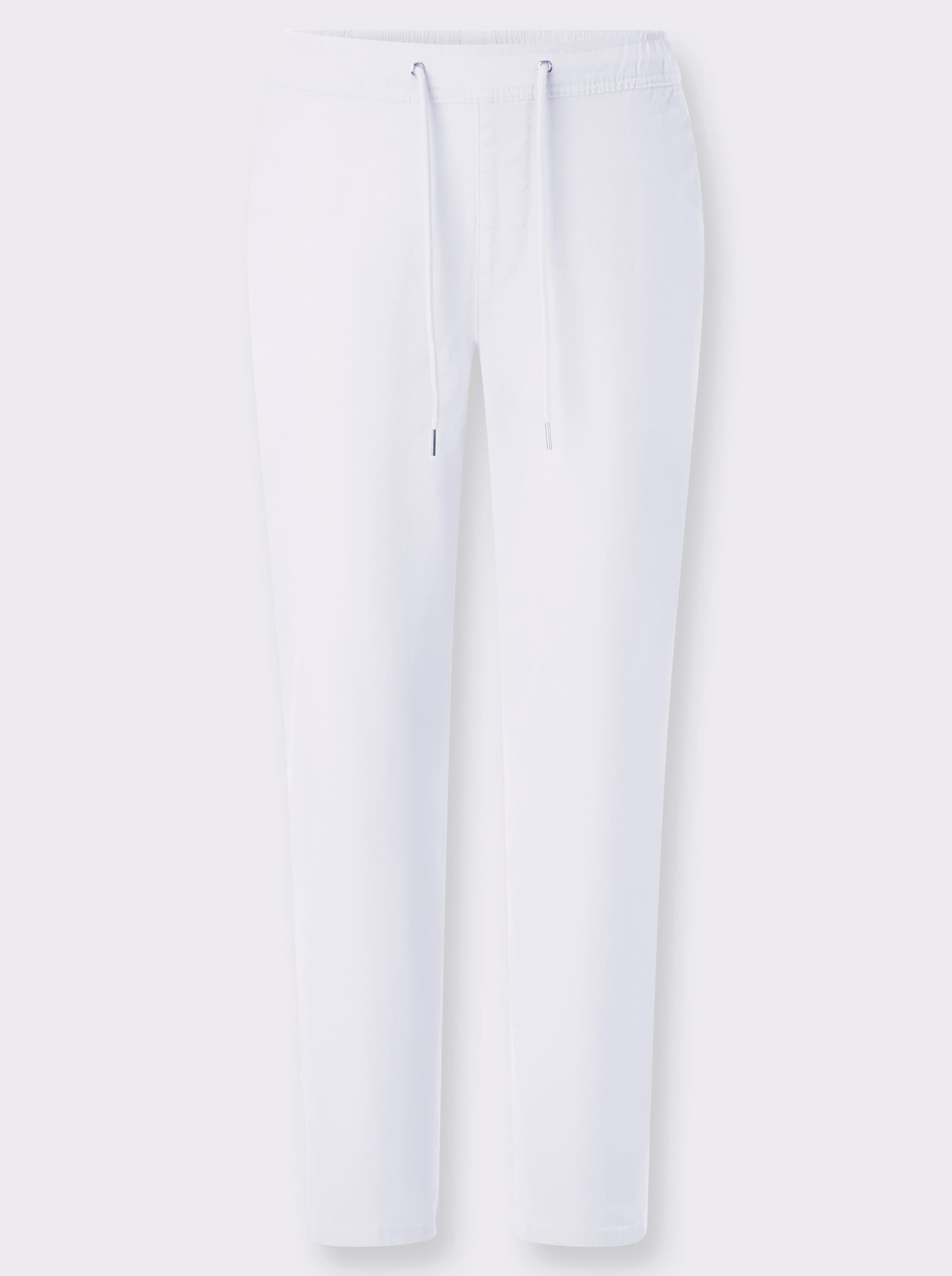 Schlupfjeans , weitenregulierbar - weiß