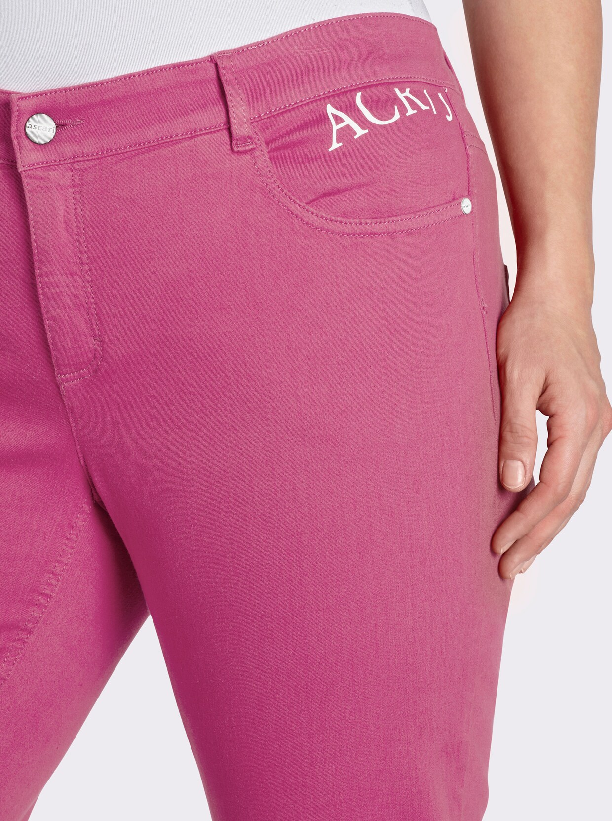 Ascari 5-Pocket-Jeans mit Push-up-Effekt - fuchsia