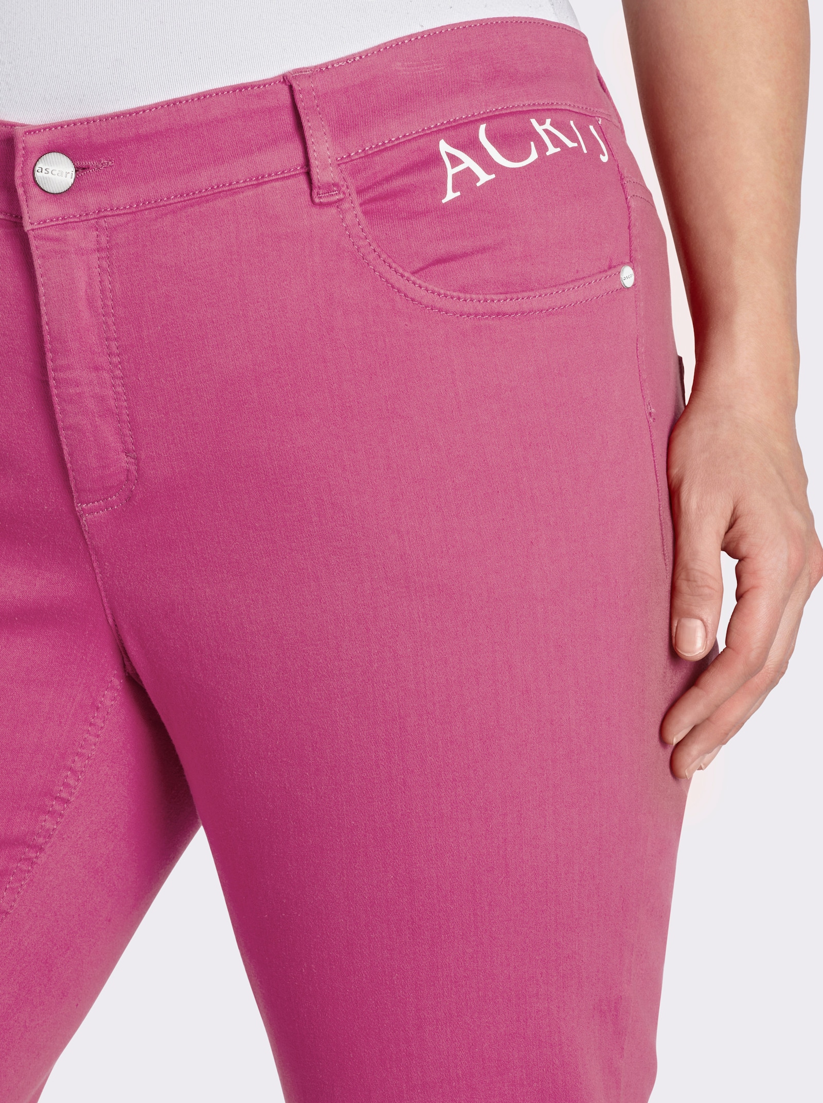 Ascari 5-Pocket-Jeans mit Push-up-Effekt - fuchsia