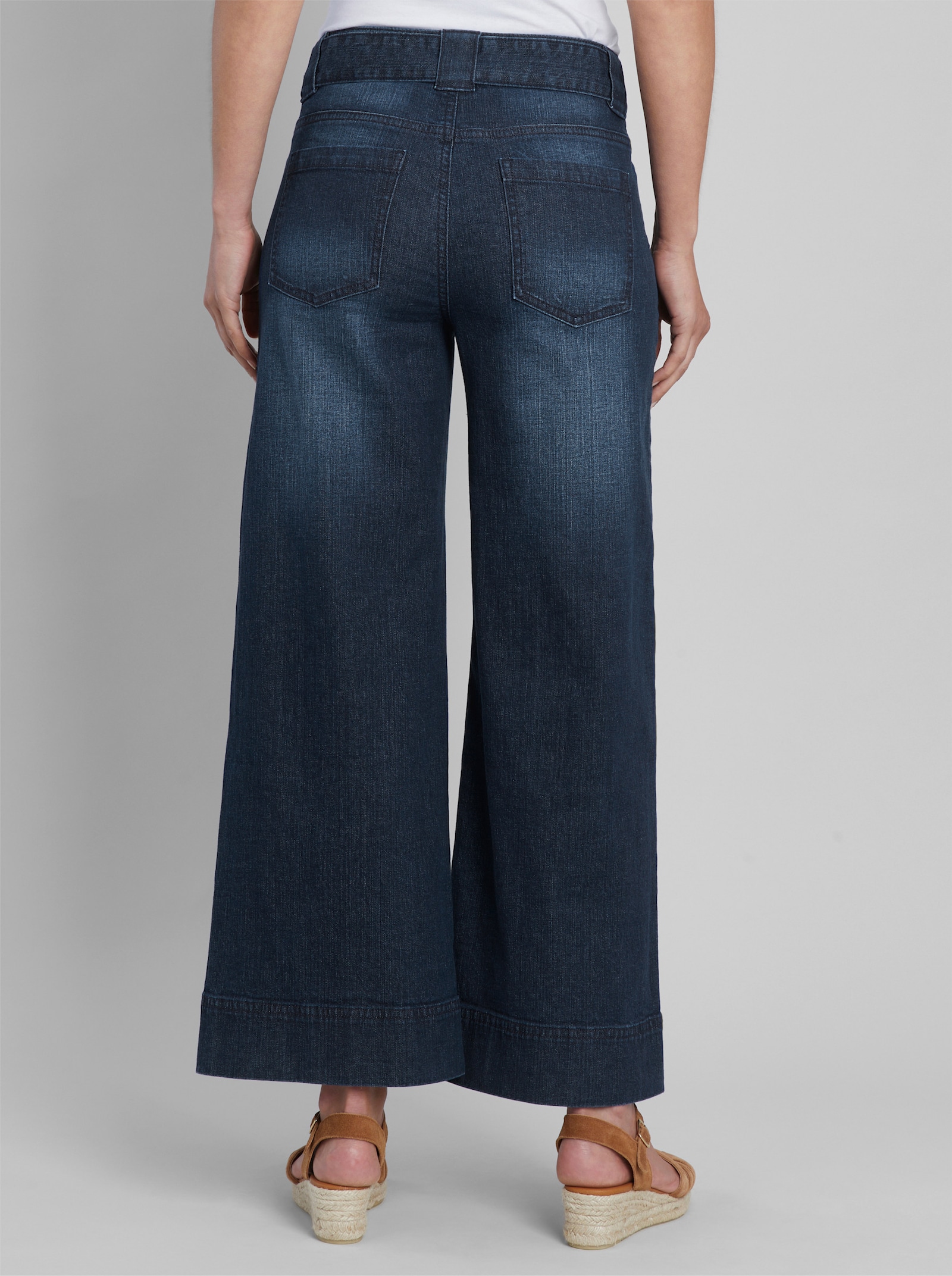heine 5-Pocket-Jeans mit Bindegürtel - dark blue