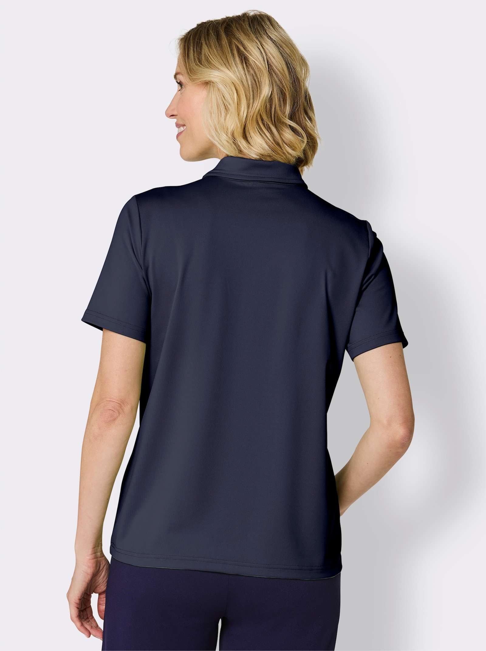 Funktionsshirt mit Reißverschluss - marine