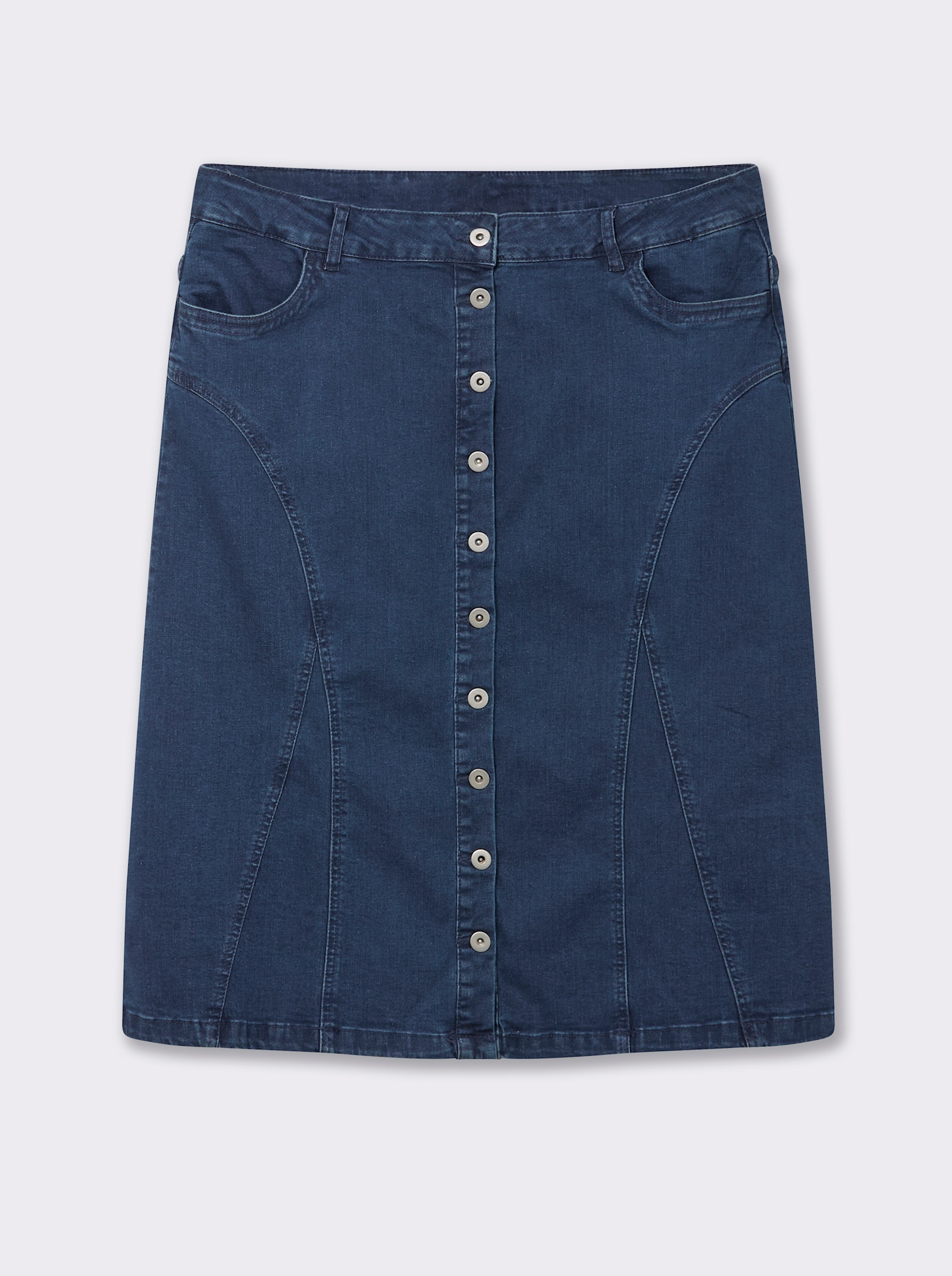 Jeansrock in Stretch-Qualität - blue-stone-washed