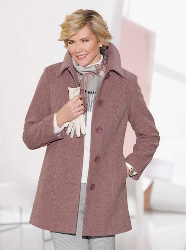 Winterjacke - mauve-meliert