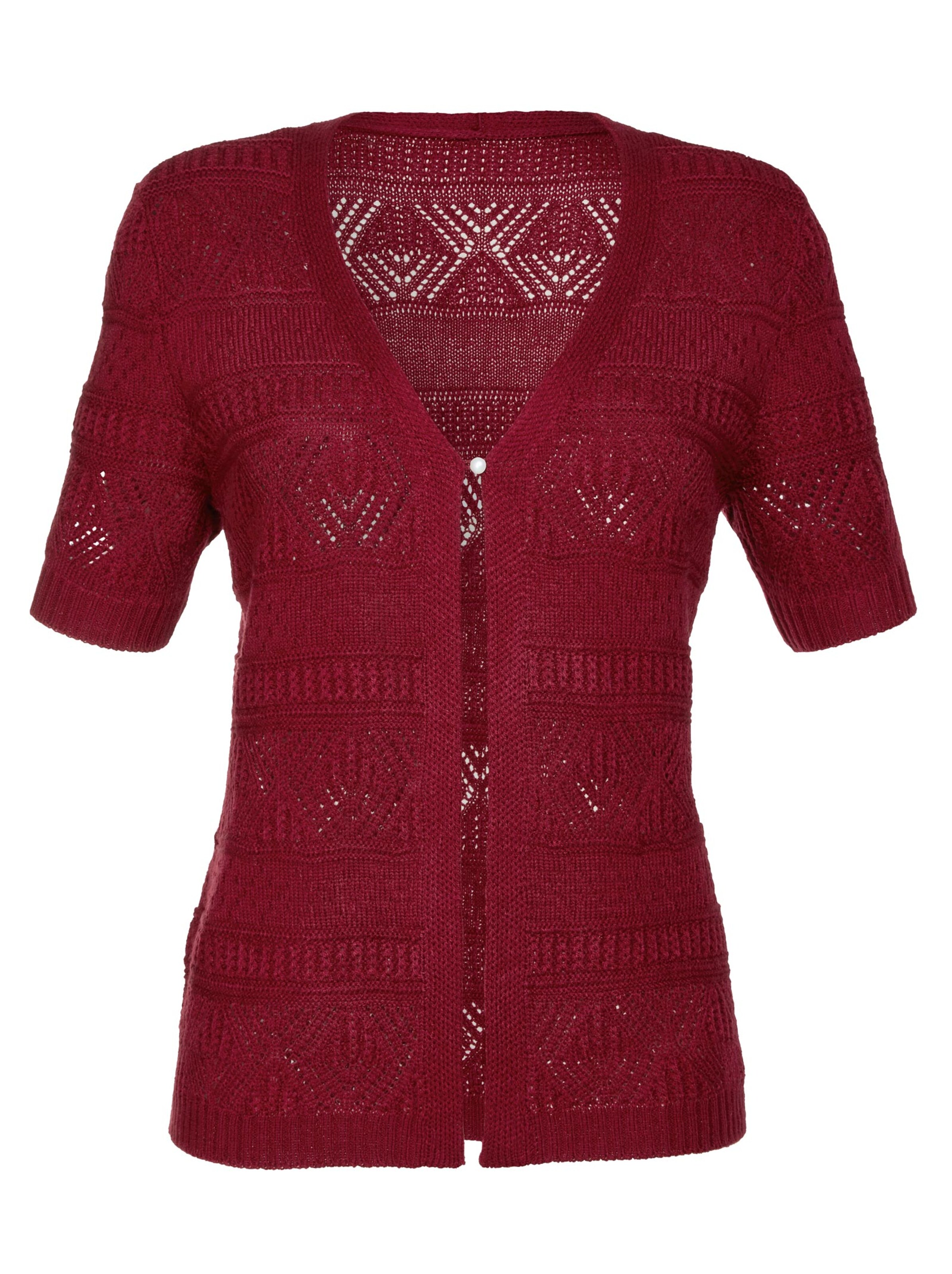 Strickjacke - kirsche