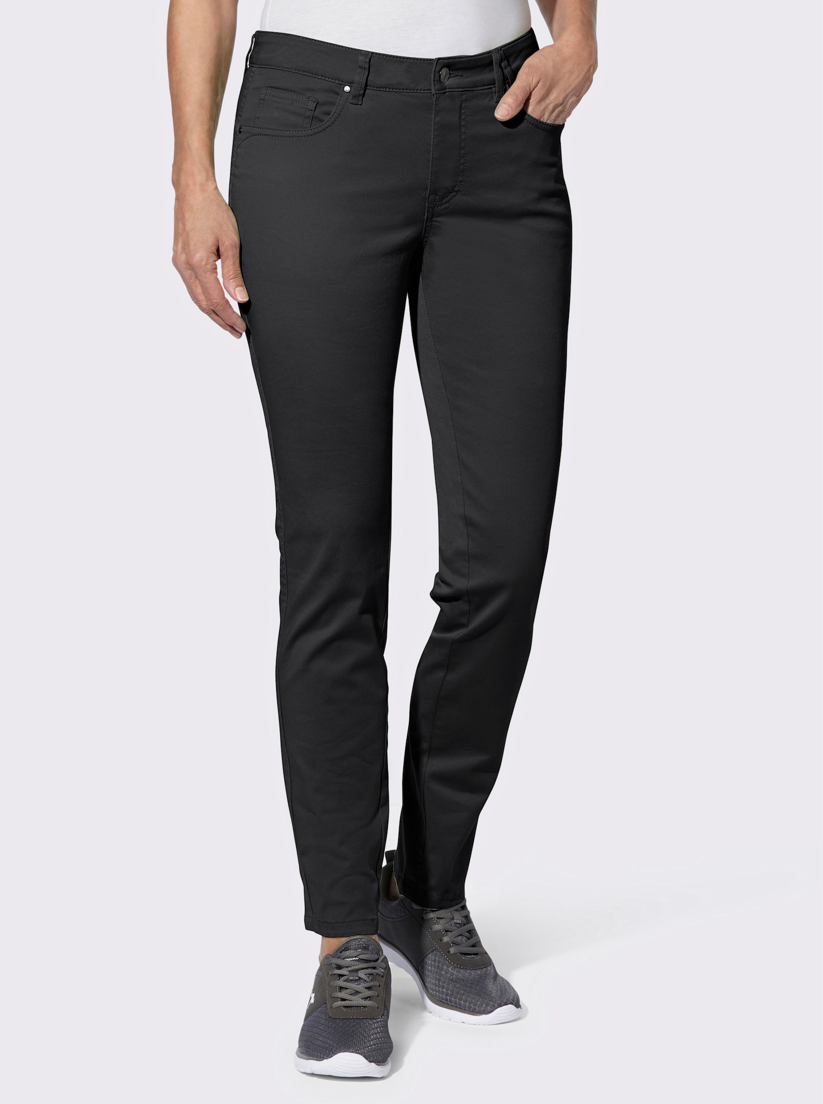 5-Pocket-Hose in Baumwoll-Stretch-Qualität - schwarz