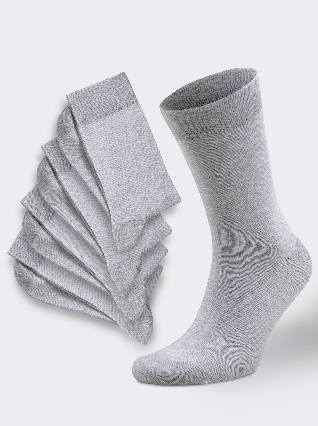 wäschepur Socken - grau-meliert