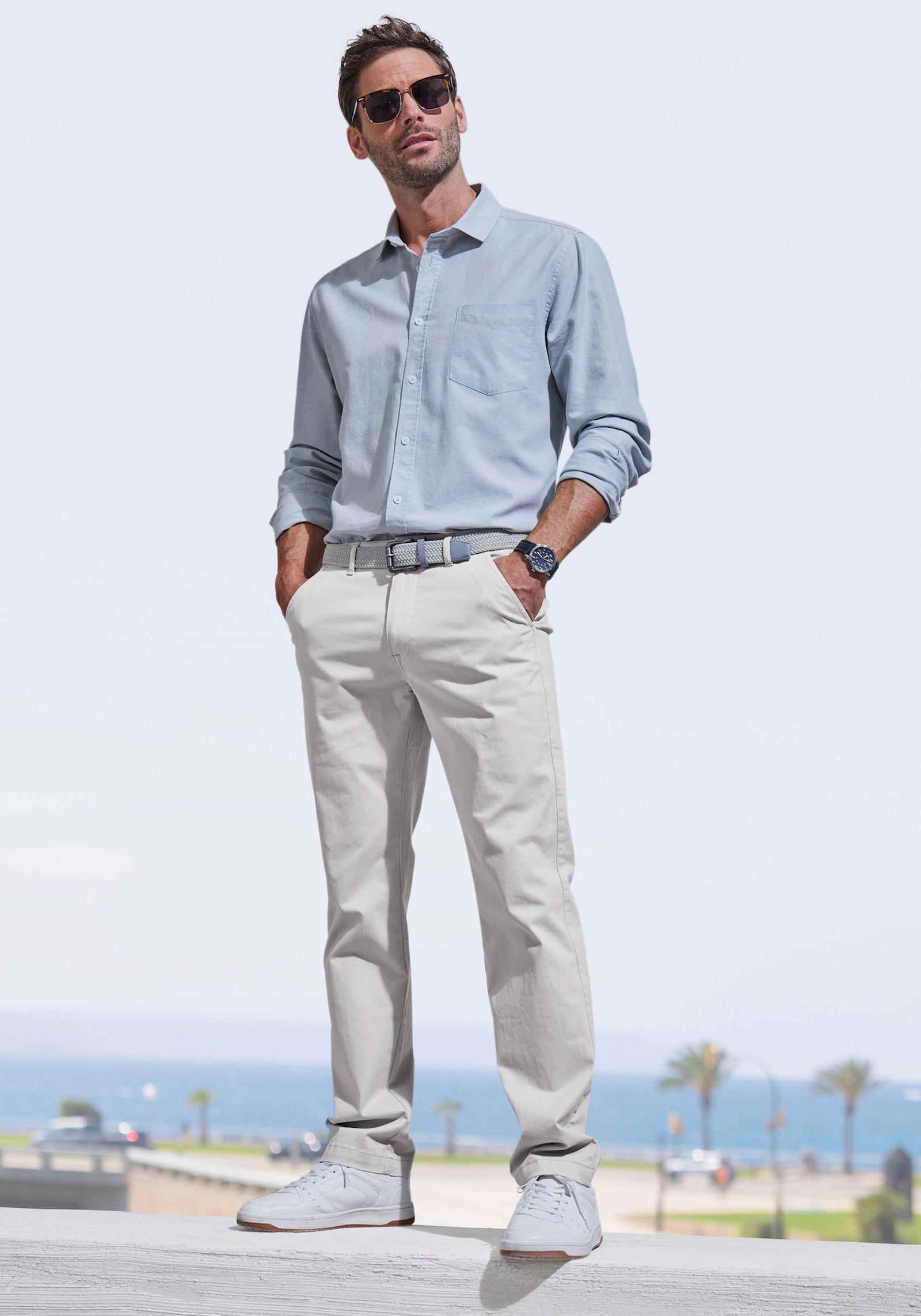 John Devin Chinohose - hellgrau