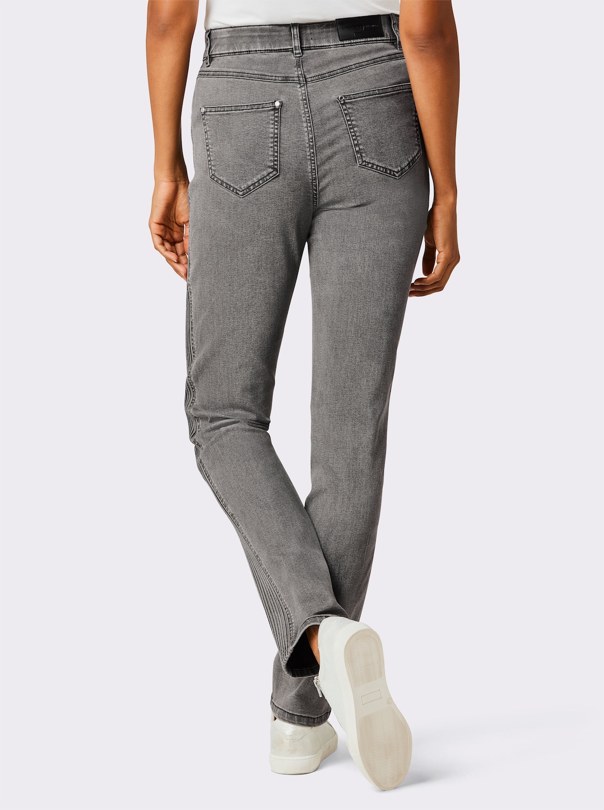 CREATION L PREMIUM Stretch-Jeans - light grey-denim