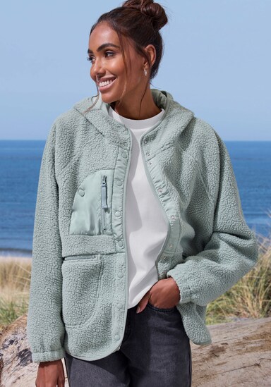 Vivance Active by Lascana Fleecejacke - grün