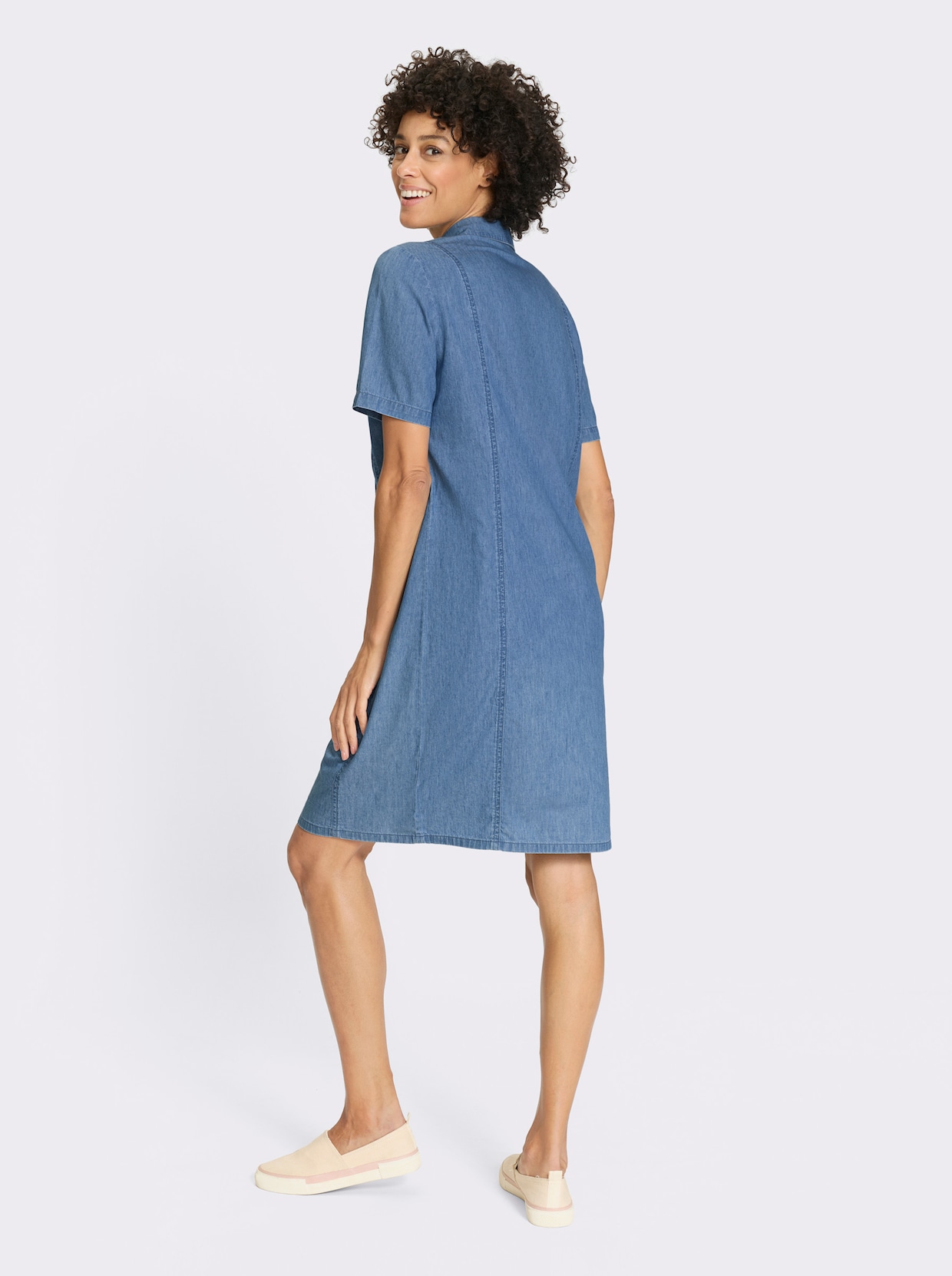 Jeanskleid - blue-bleached