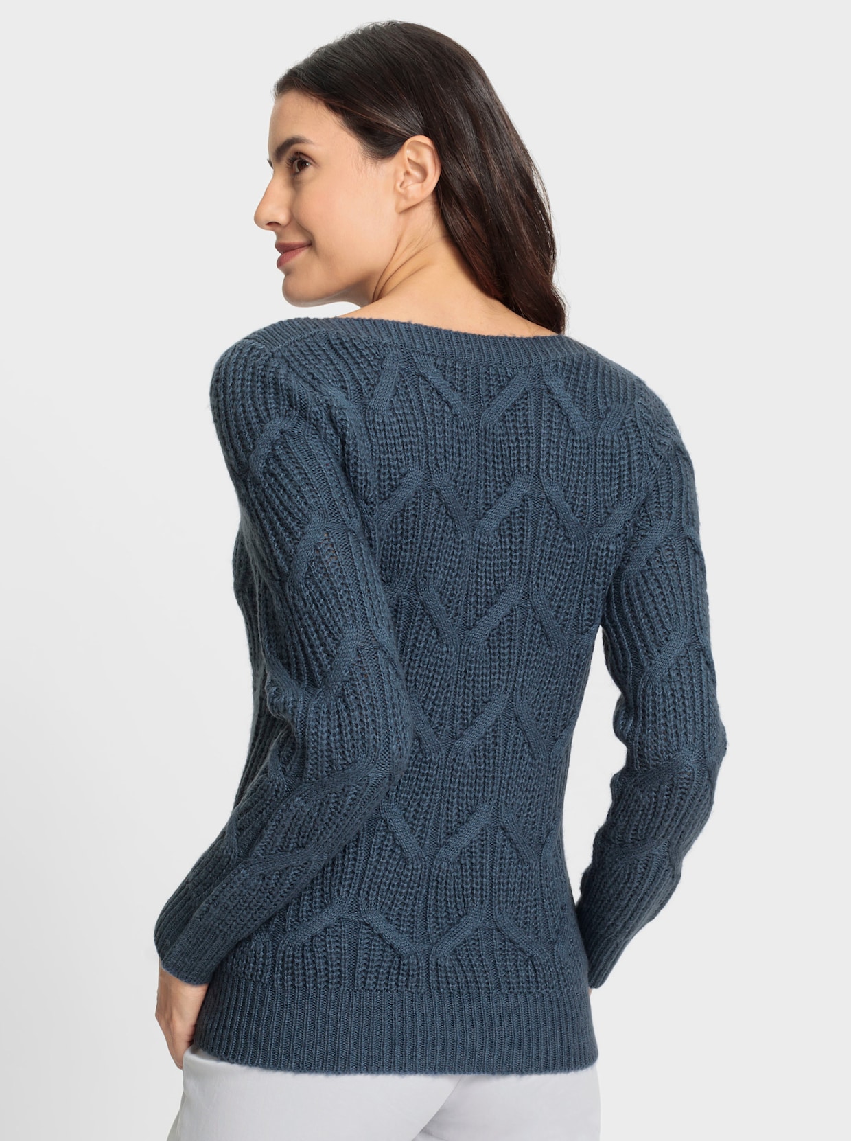 Pullover met lange mouwen - rookblauw