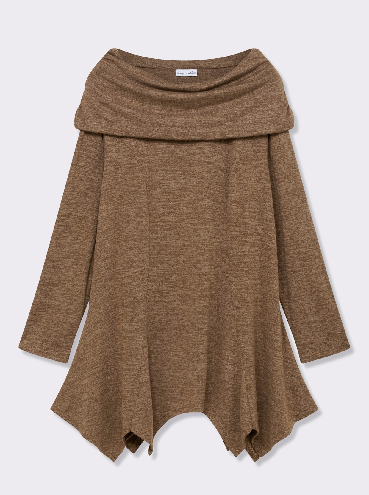 sheego by Joe Browns Longpullover - braun-meliert