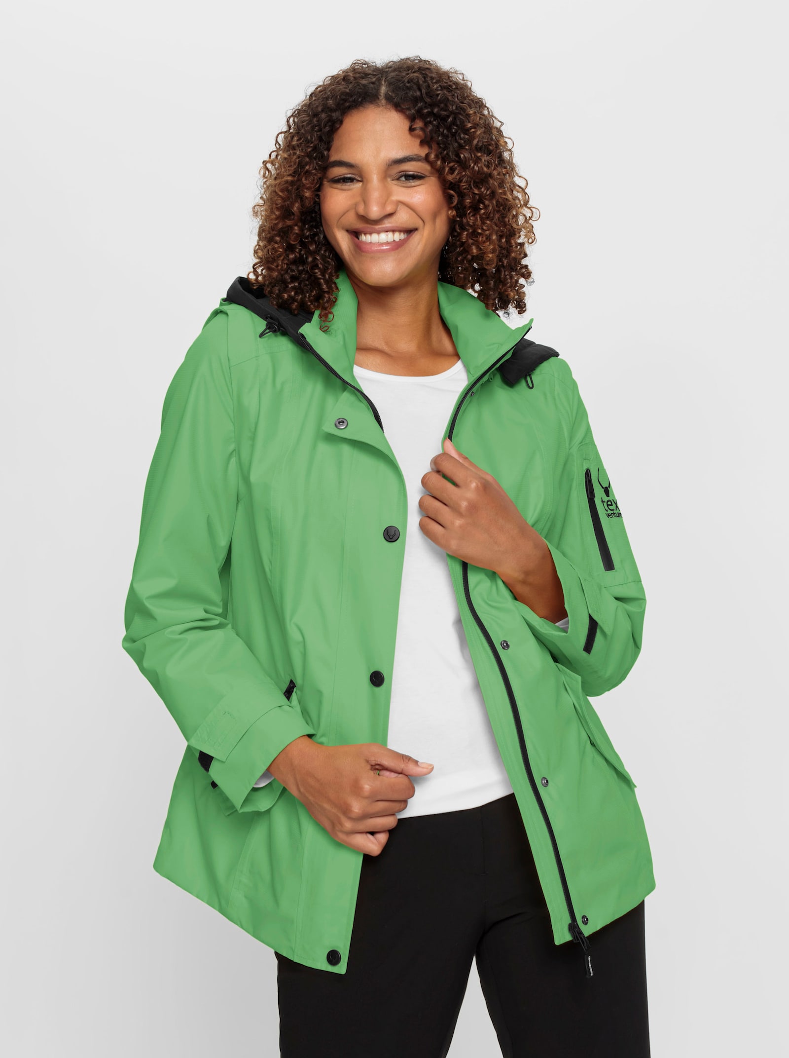 Funktionsjacke mit abnehmbaren Ärmeln - apfel